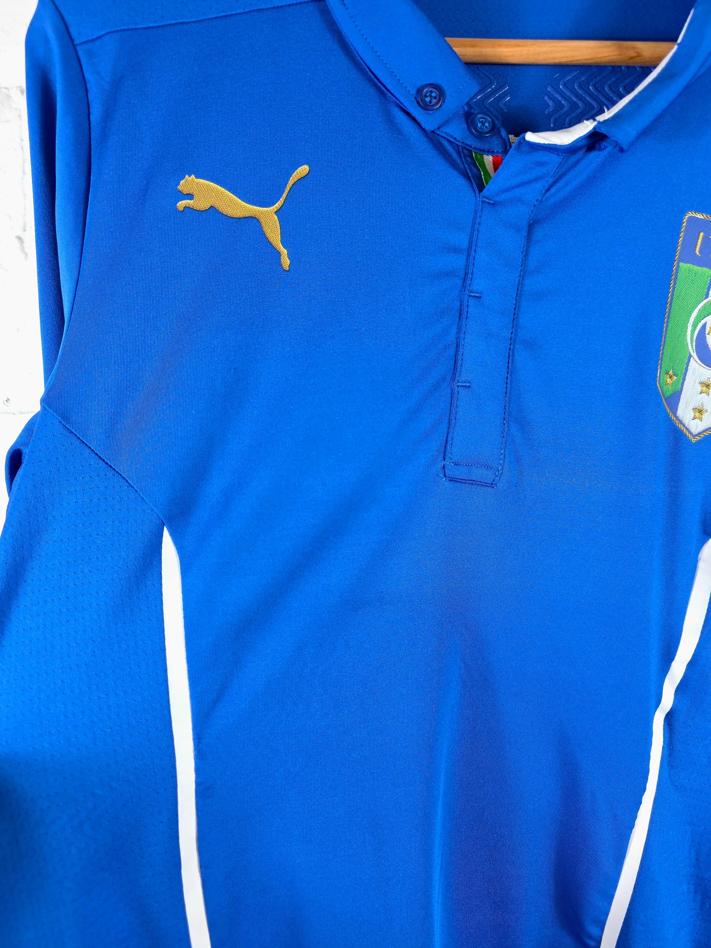 Puma Italy 2014/16 Long Sleeve Player Spec Home Shirt XL