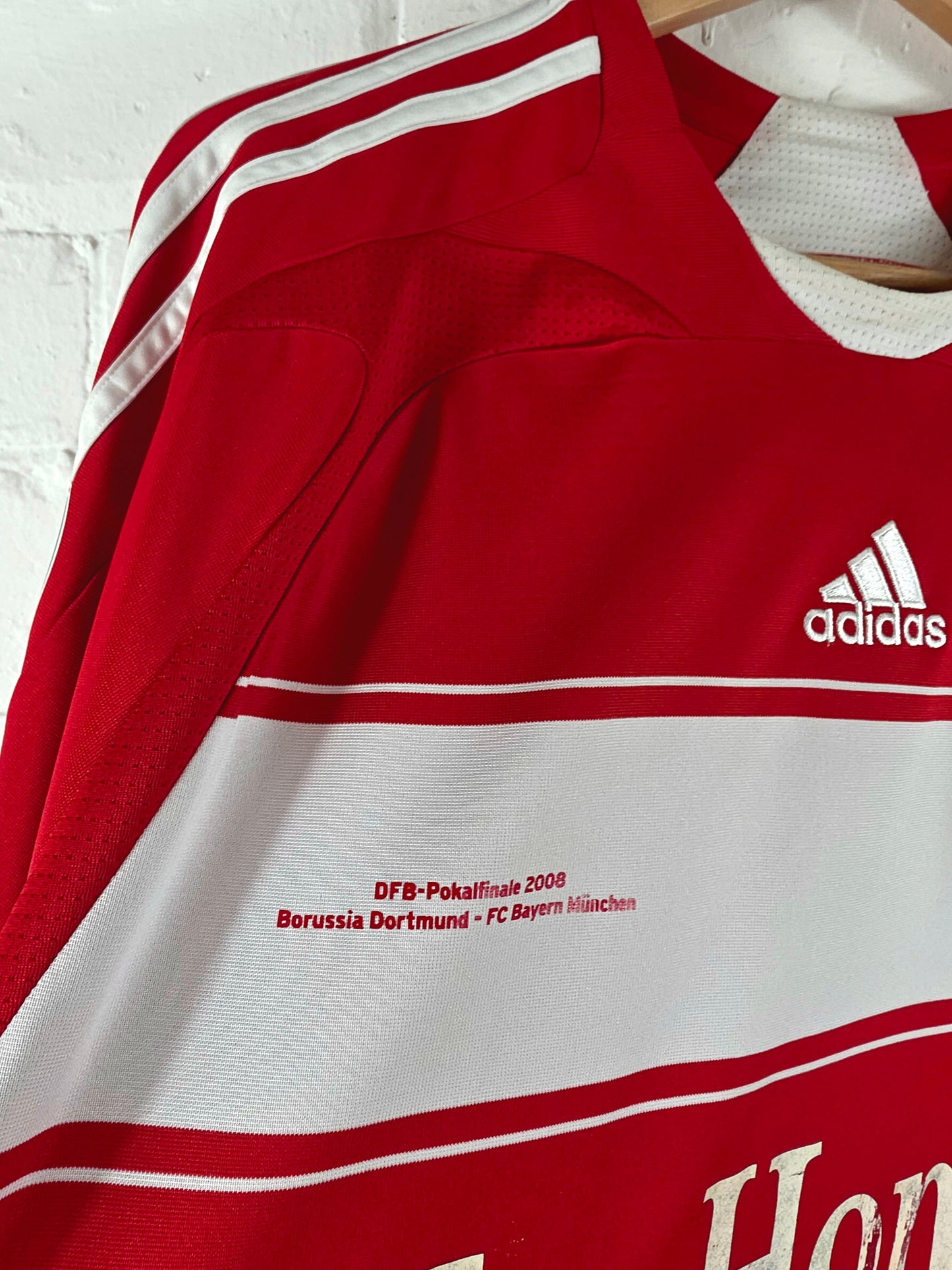 Adidas Bayern Munich 'Klose 18' 2007/08 Long Sleeve Match Prepared DFB-Pokal Finale Home Shirt XL