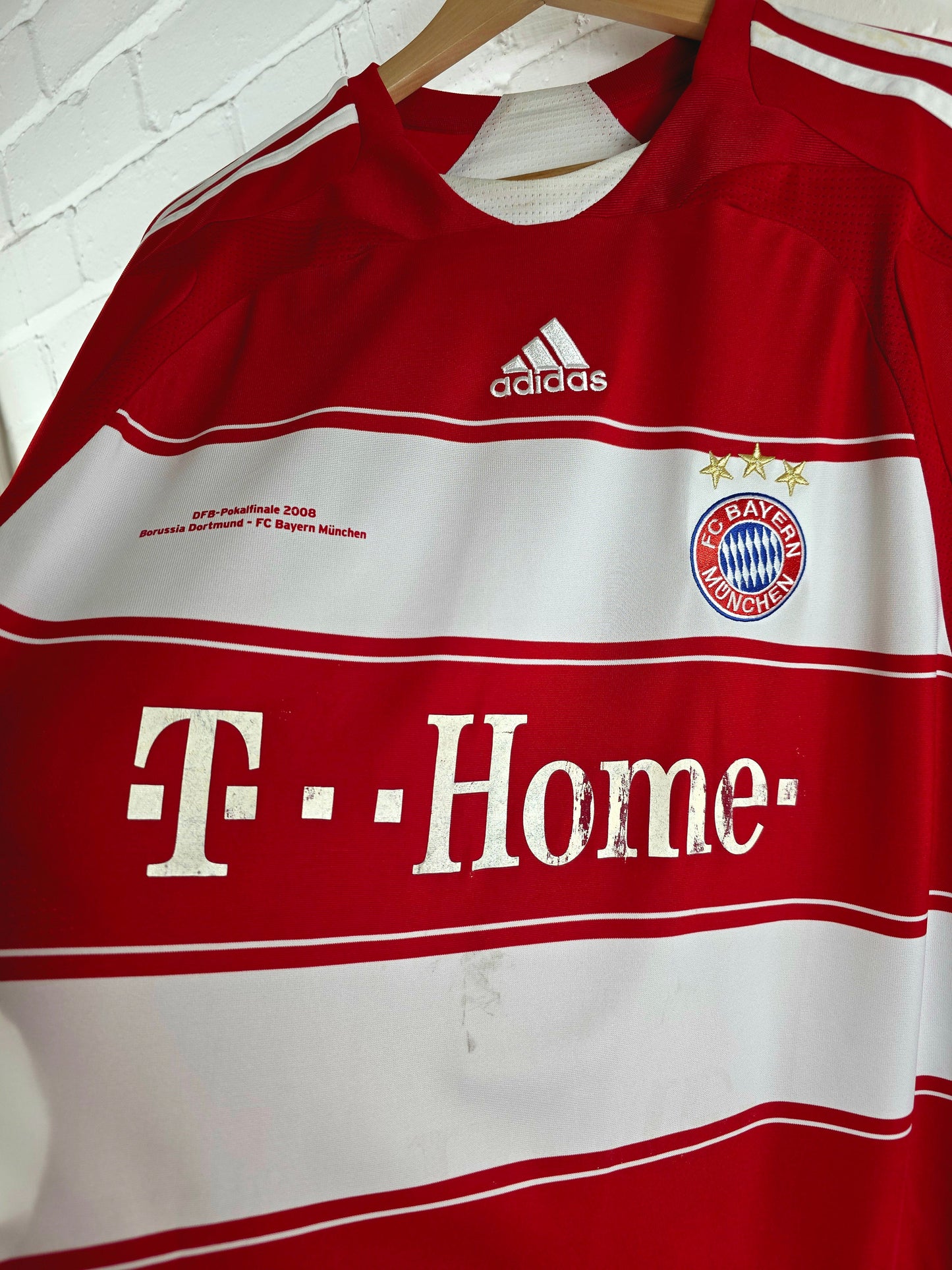Adidas Bayern Munich 'Klose 18' 2007/08 Long Sleeve Match Prepared DFB-Pokal Finale Home Shirt XL