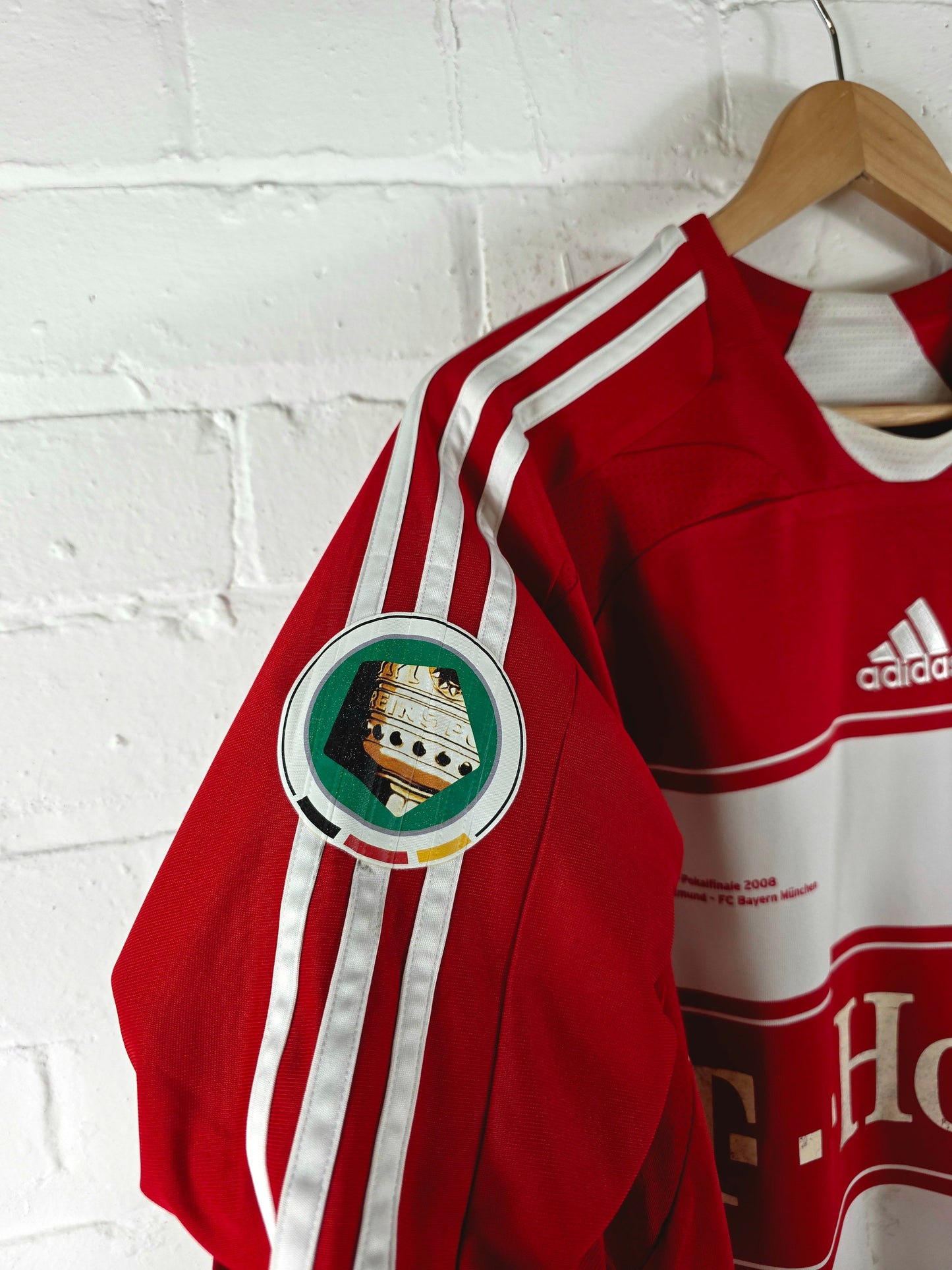 Adidas Bayern Munich 'Klose 18' 2007/08 Long Sleeve Match Prepared DFB-Pokal Finale Home Shirt XL