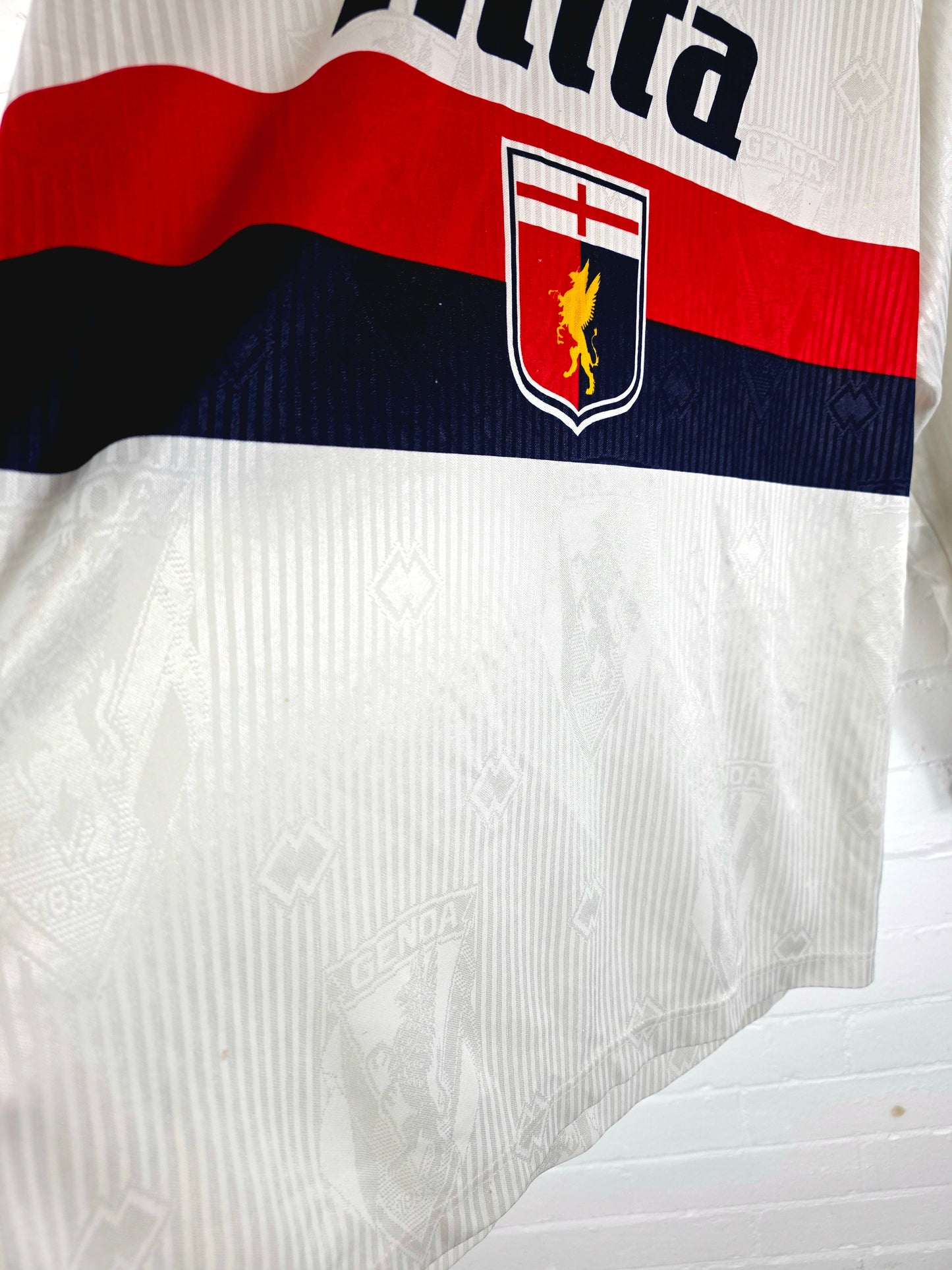 Errea Genoa 1990/91 Long Sleeve Away Shirt XL