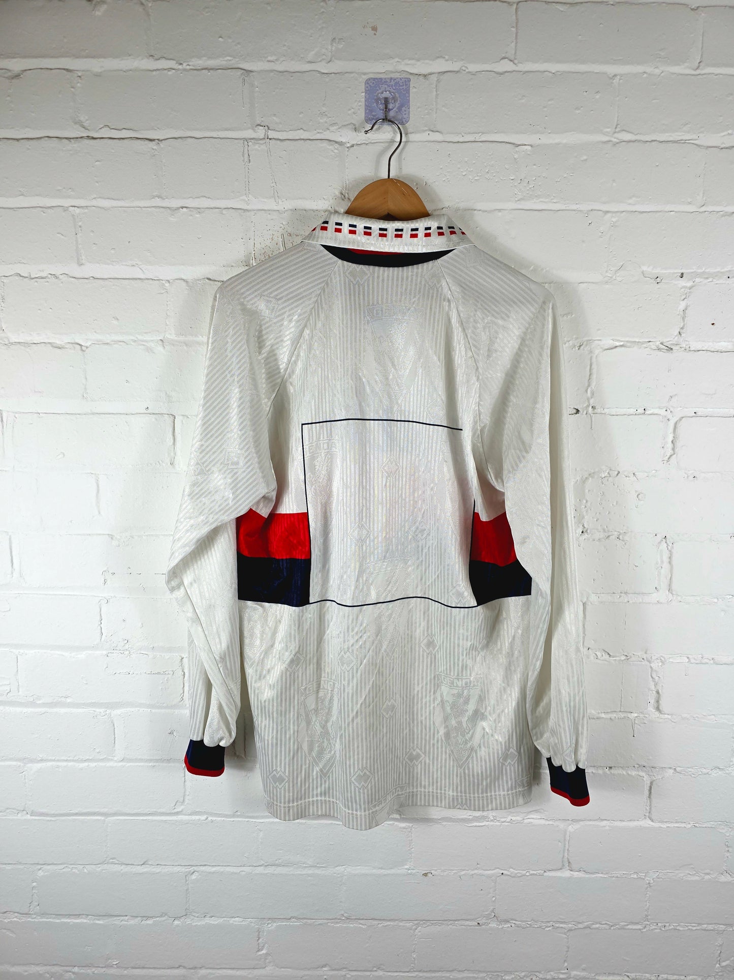 Errea Genoa 1990/91 Long Sleeve Away Shirt XL