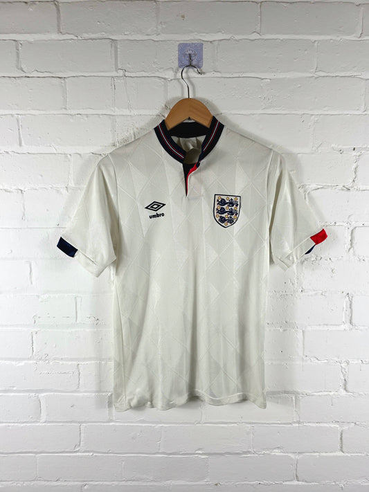 Umbro England 1987/90 Home Shirt Small