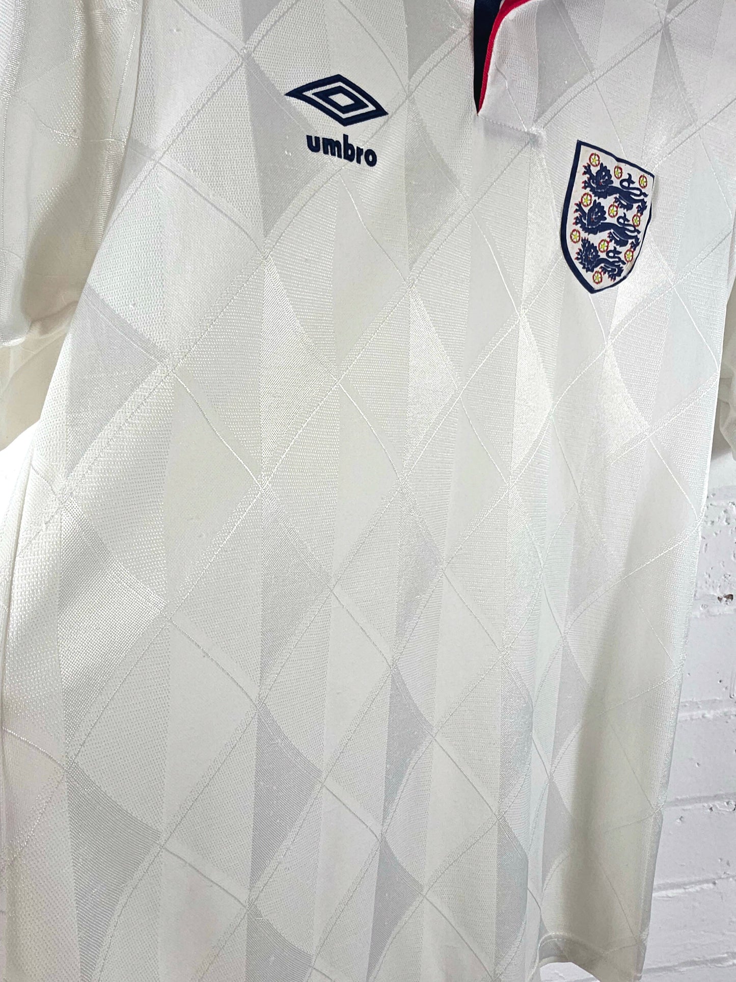 Umbro England 1987/90 Home Shirt Small