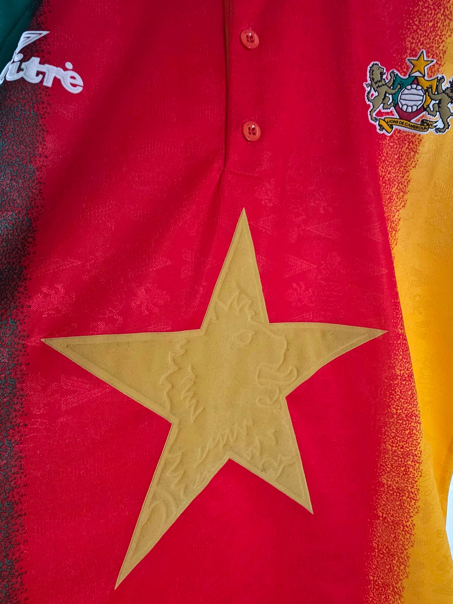Mitre Cameroon 1994/95 Home Shirt Large