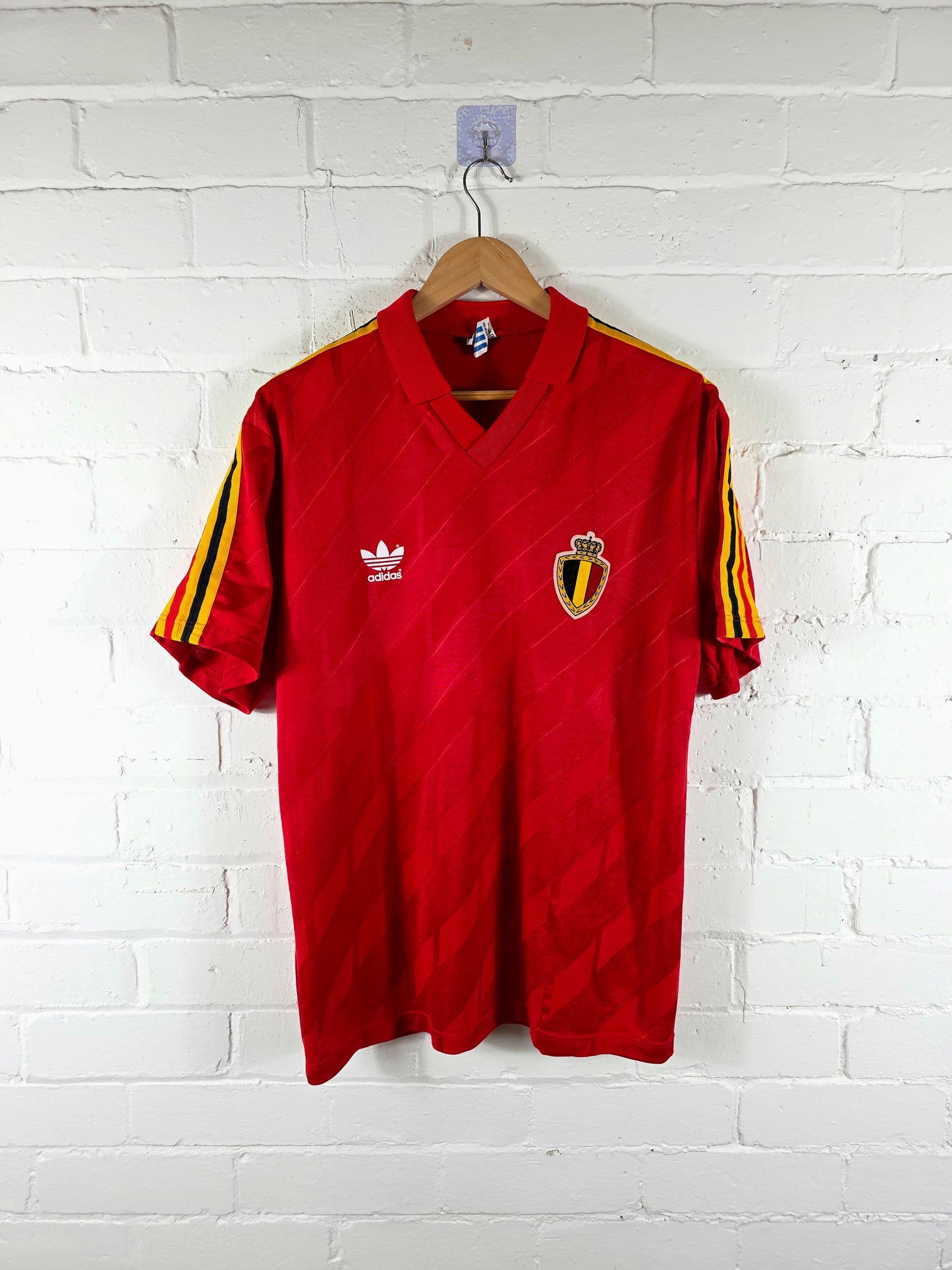 Adidas Belgium 1986/90 Home Shirt Large