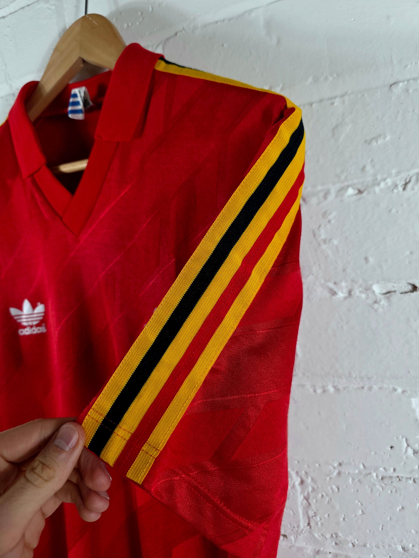 Adidas Belgium 1986/90 Home Shirt Large