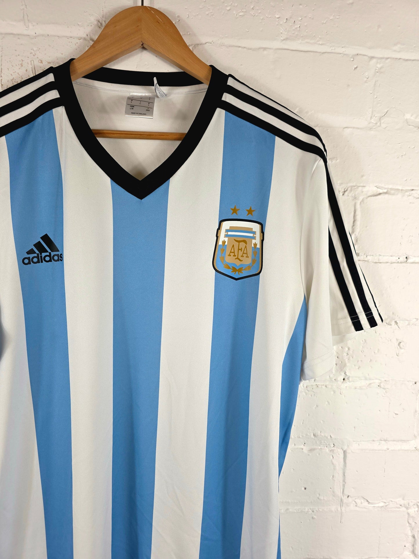 Adidas Argentina 2013/15 Basic Home Shirt Large