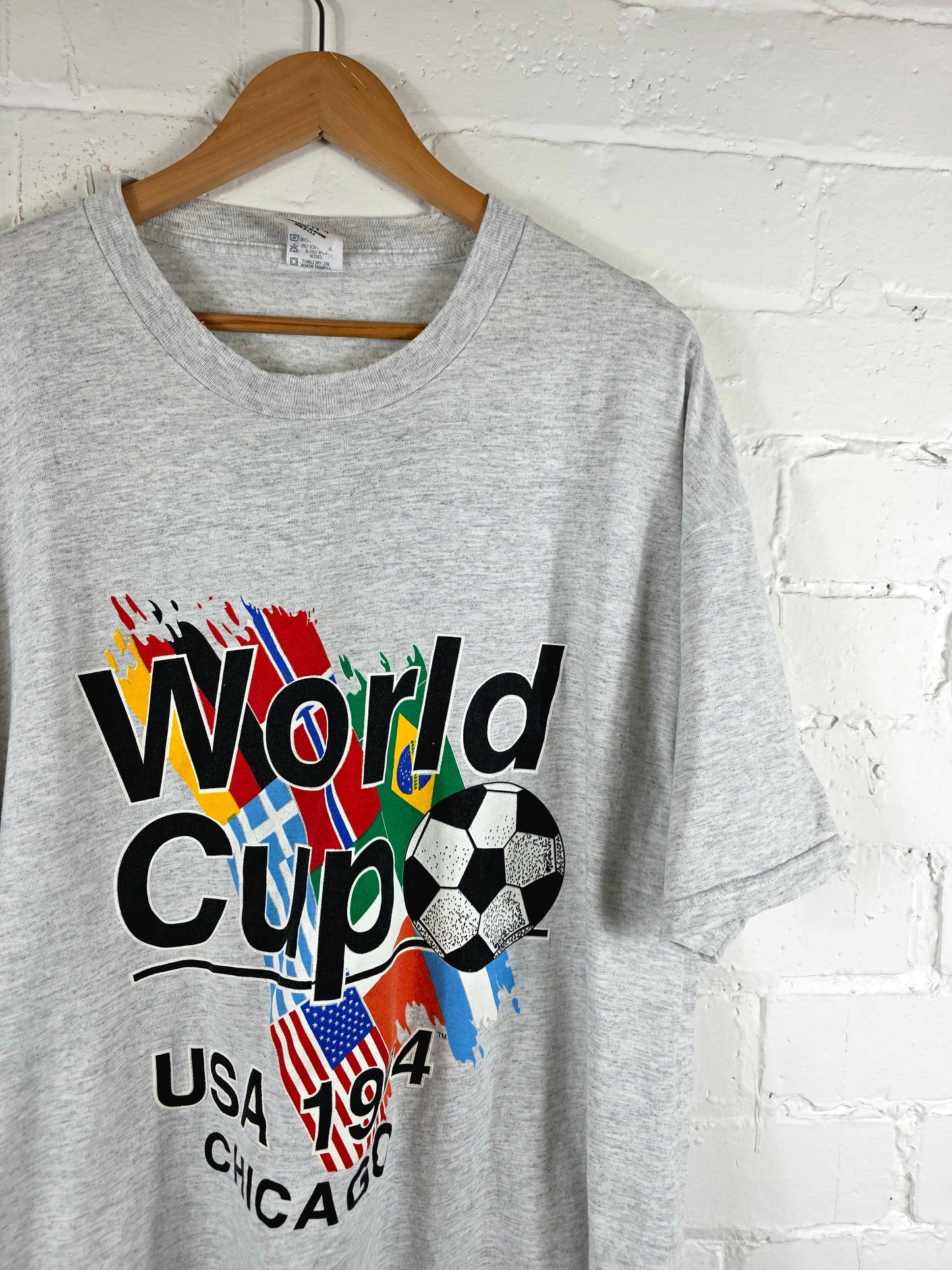 USA 1994 Graphic Chicago World Cup T-Shirt XL