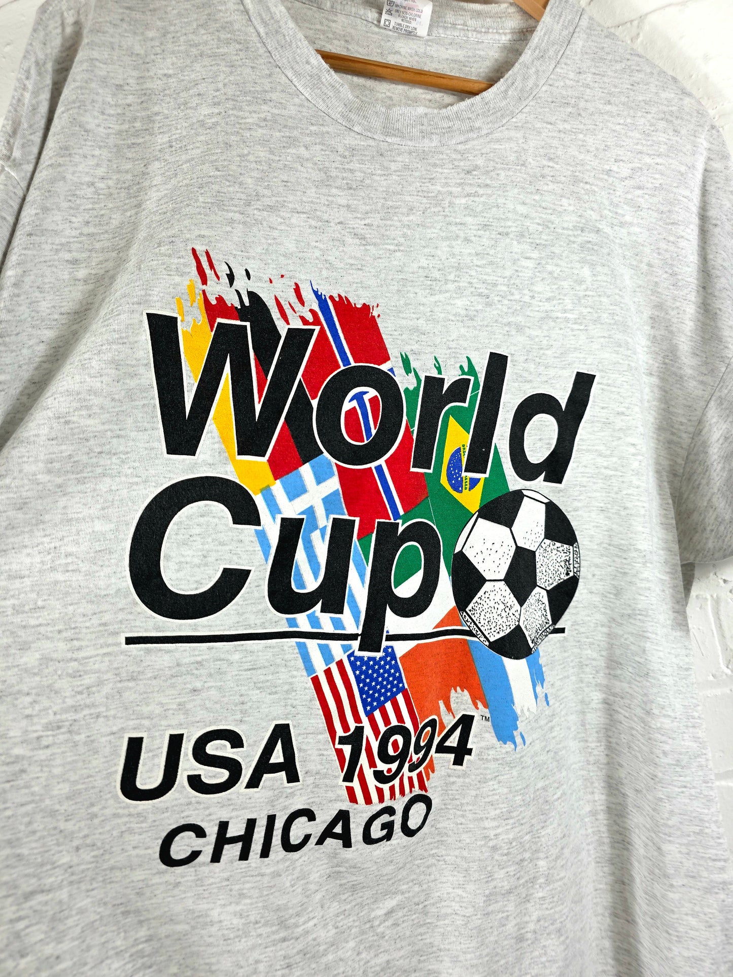 USA 1994 Graphic Chicago World Cup T-Shirt XL