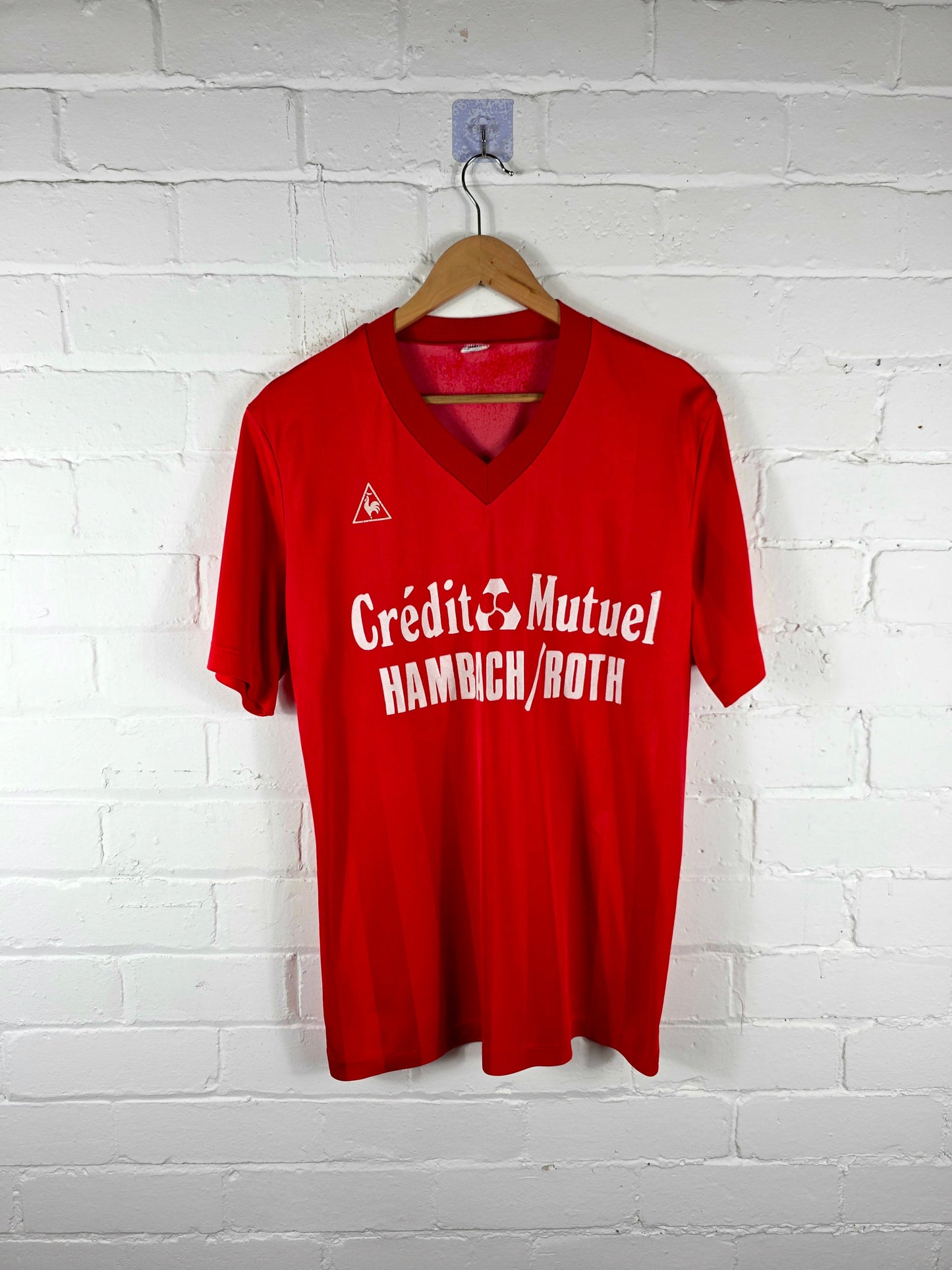 Le Coq Sportif Hambach / Roth 1980s Football Shirt Large