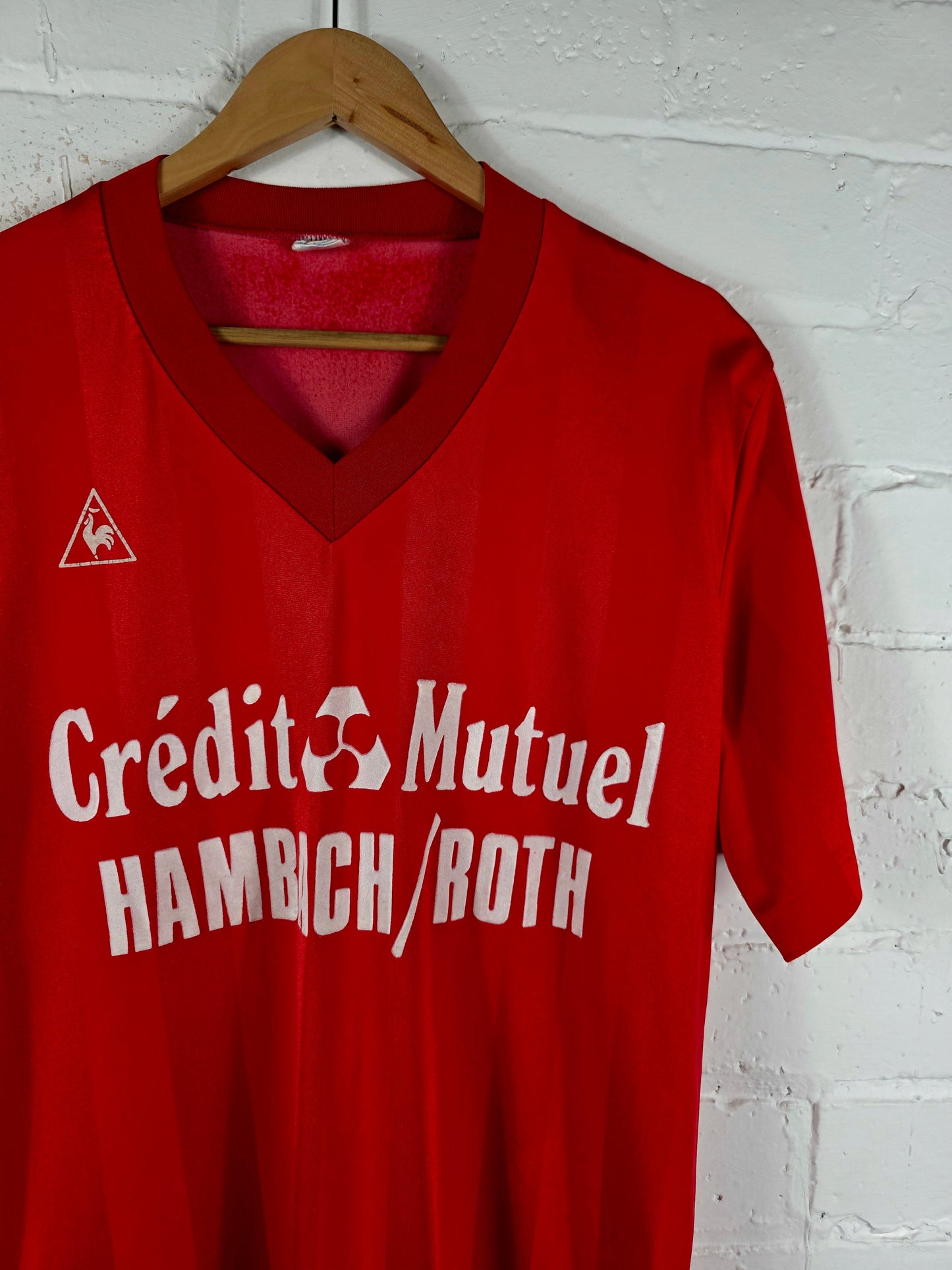 Le Coq Sportif Hambach / Roth 1980s Football Shirt Large