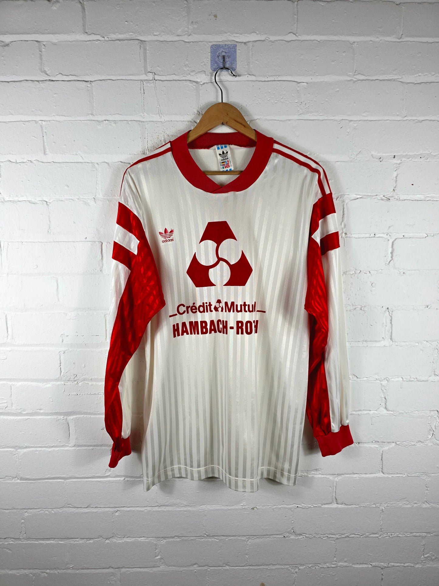 Adidas Hambach / Roth 1990s Long Sleeve Vintage Football Shirt XL