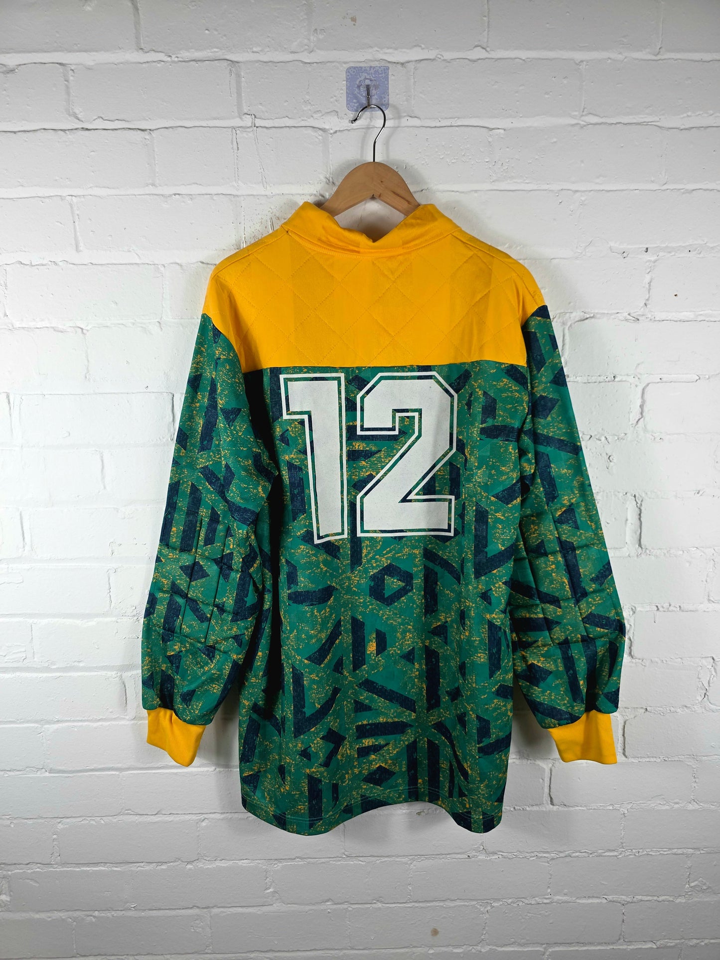 Ennerre Vintage 1990s Long Sleeve Goalkeeper Template Shirt XL