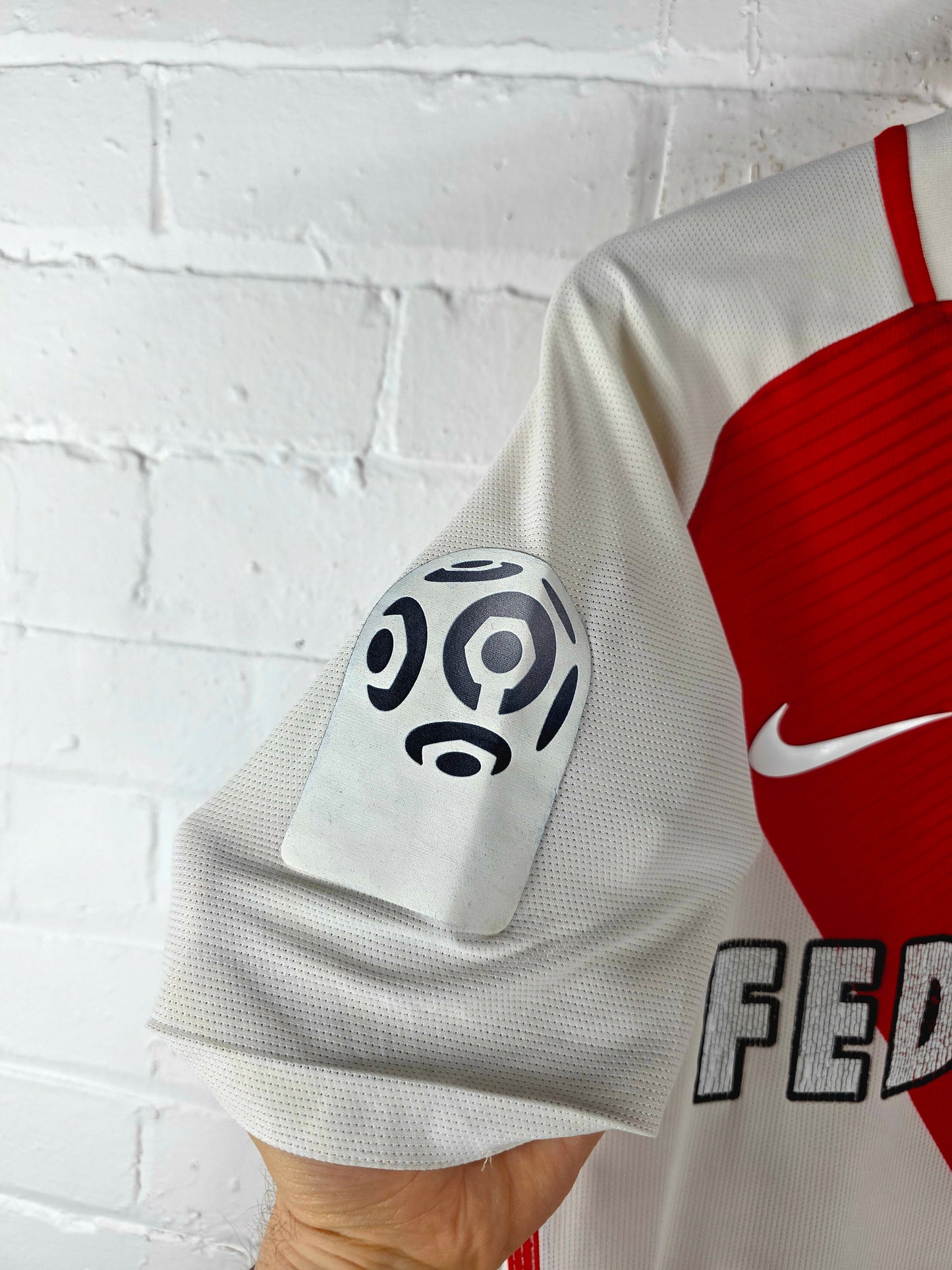 Nike A.S Monaco 2016/17 'Diallo 34' Match Issue Home Shirt Medium