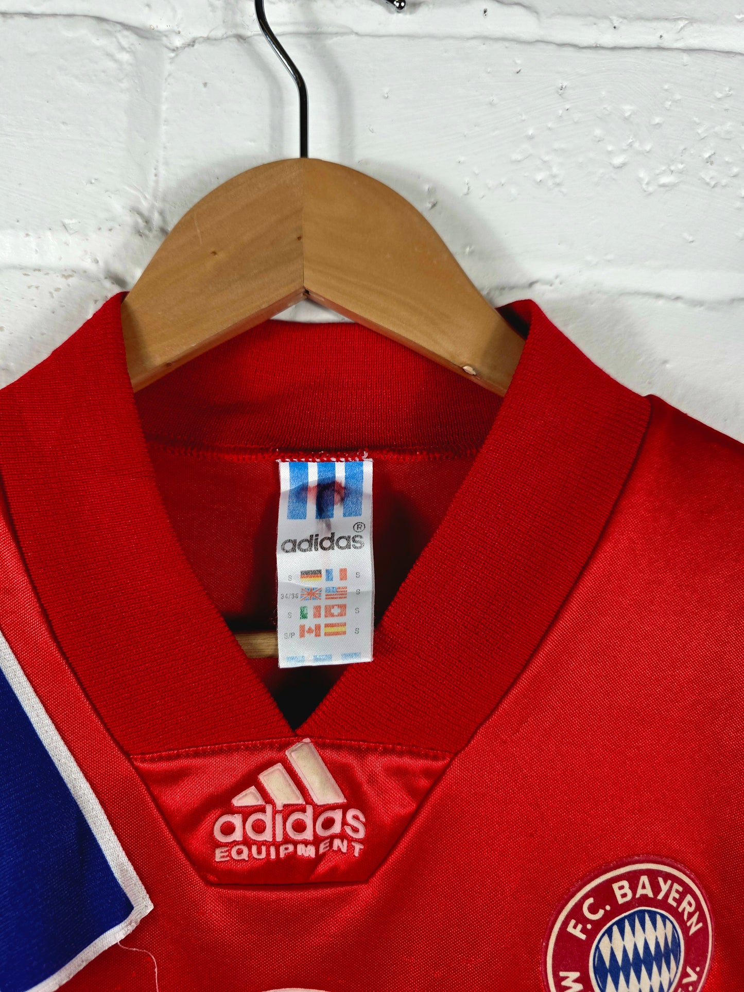 Adidas Bayern Munich 1991/93 Home Shirt Small