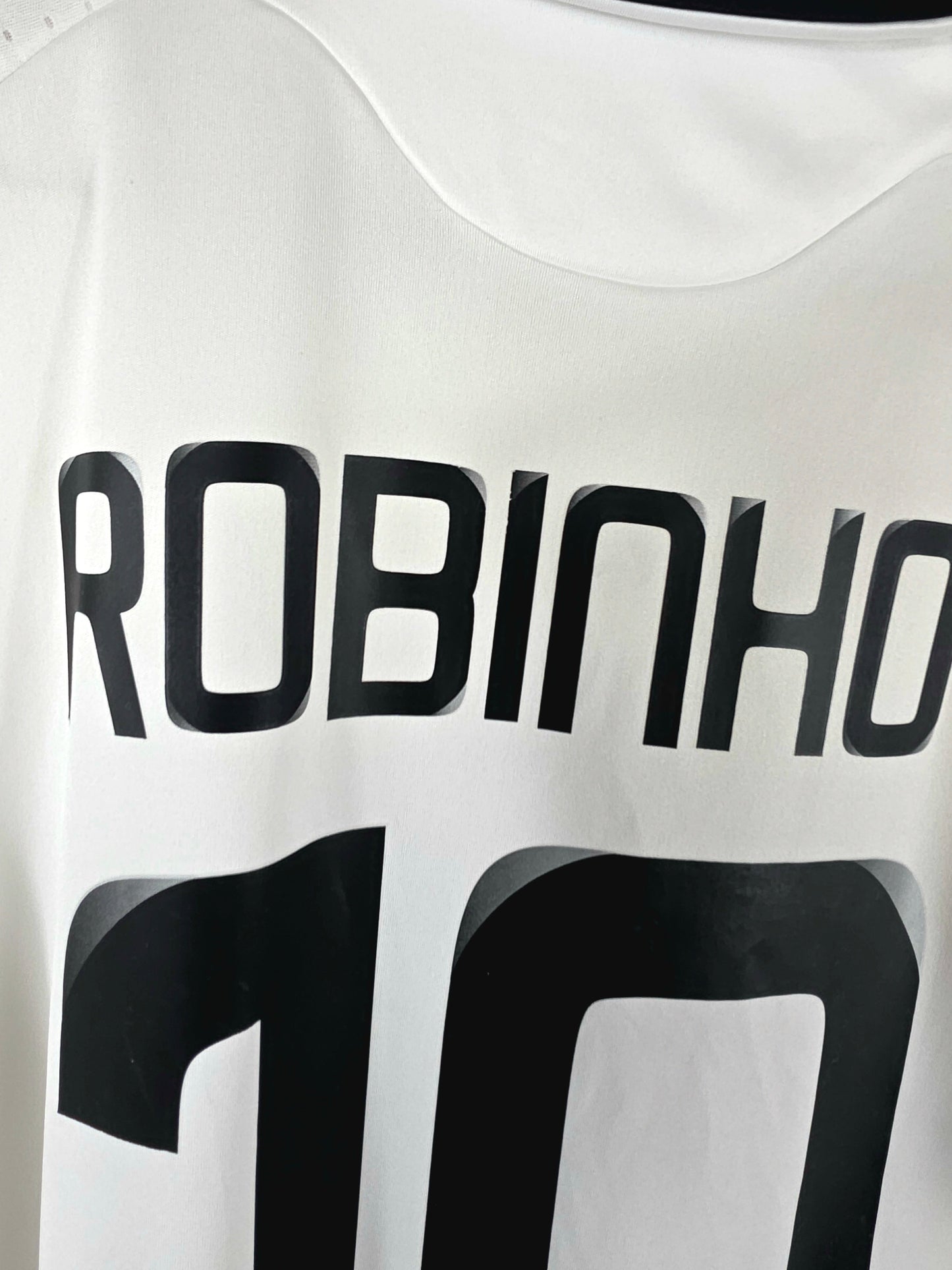 Adidas Real Madrid 2008/09 'Robinho 10' Deadstock Signed Home Shirt Medium