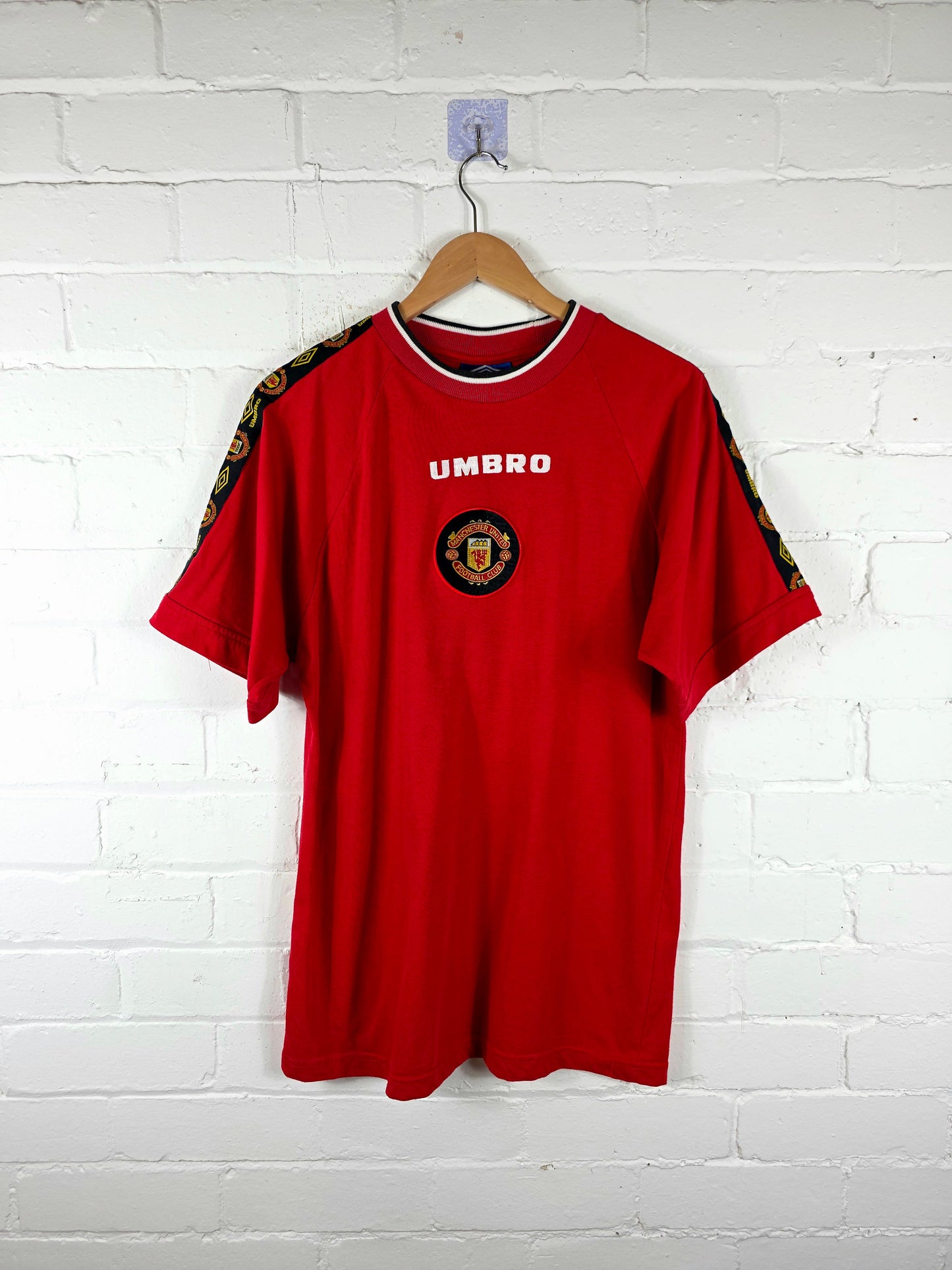 Umbro Manchester United 1996/97 Cotton Training Football Shirt Medium