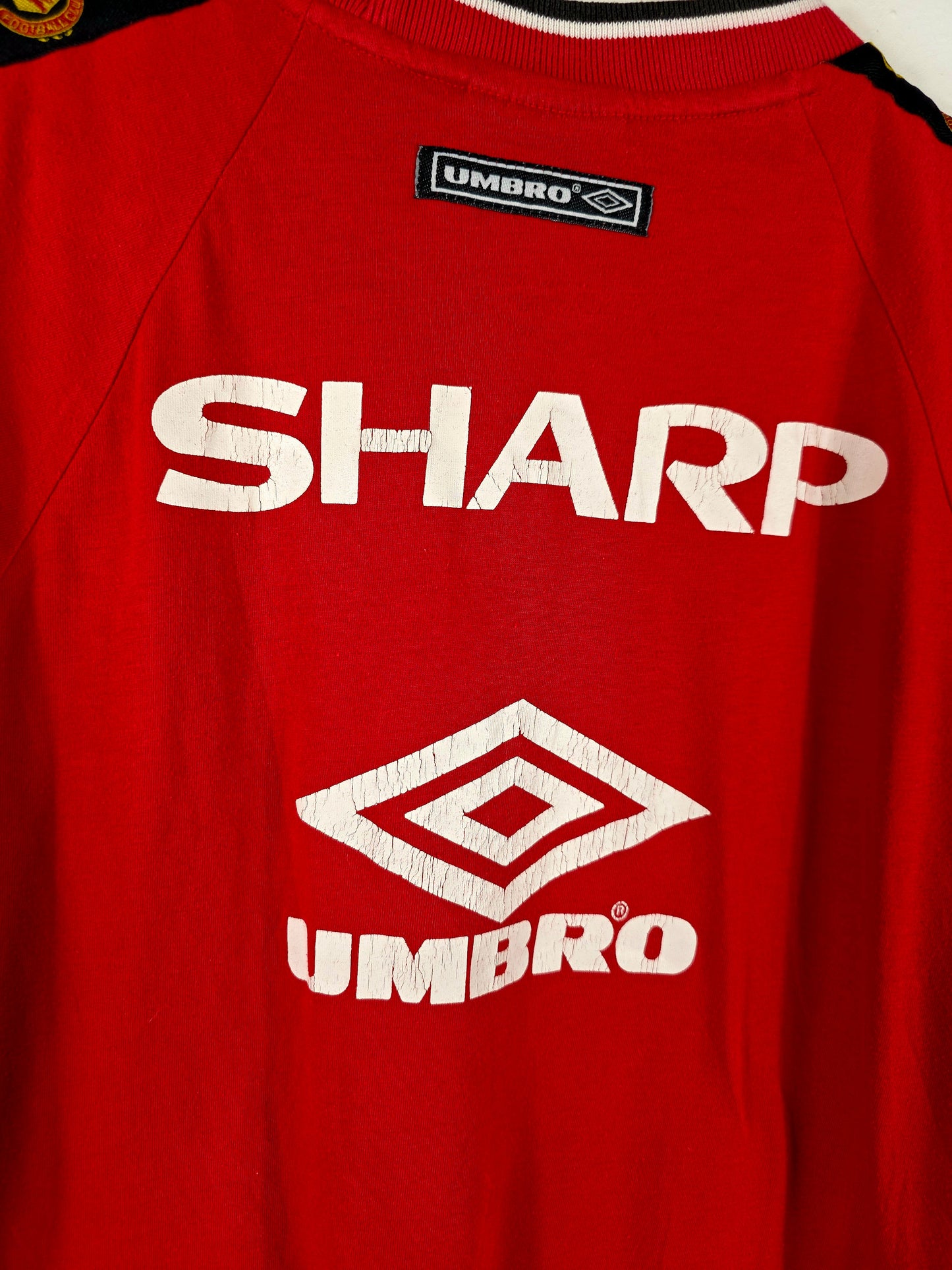 Umbro Manchester United 1996/97 Cotton Training Football Shirt Medium