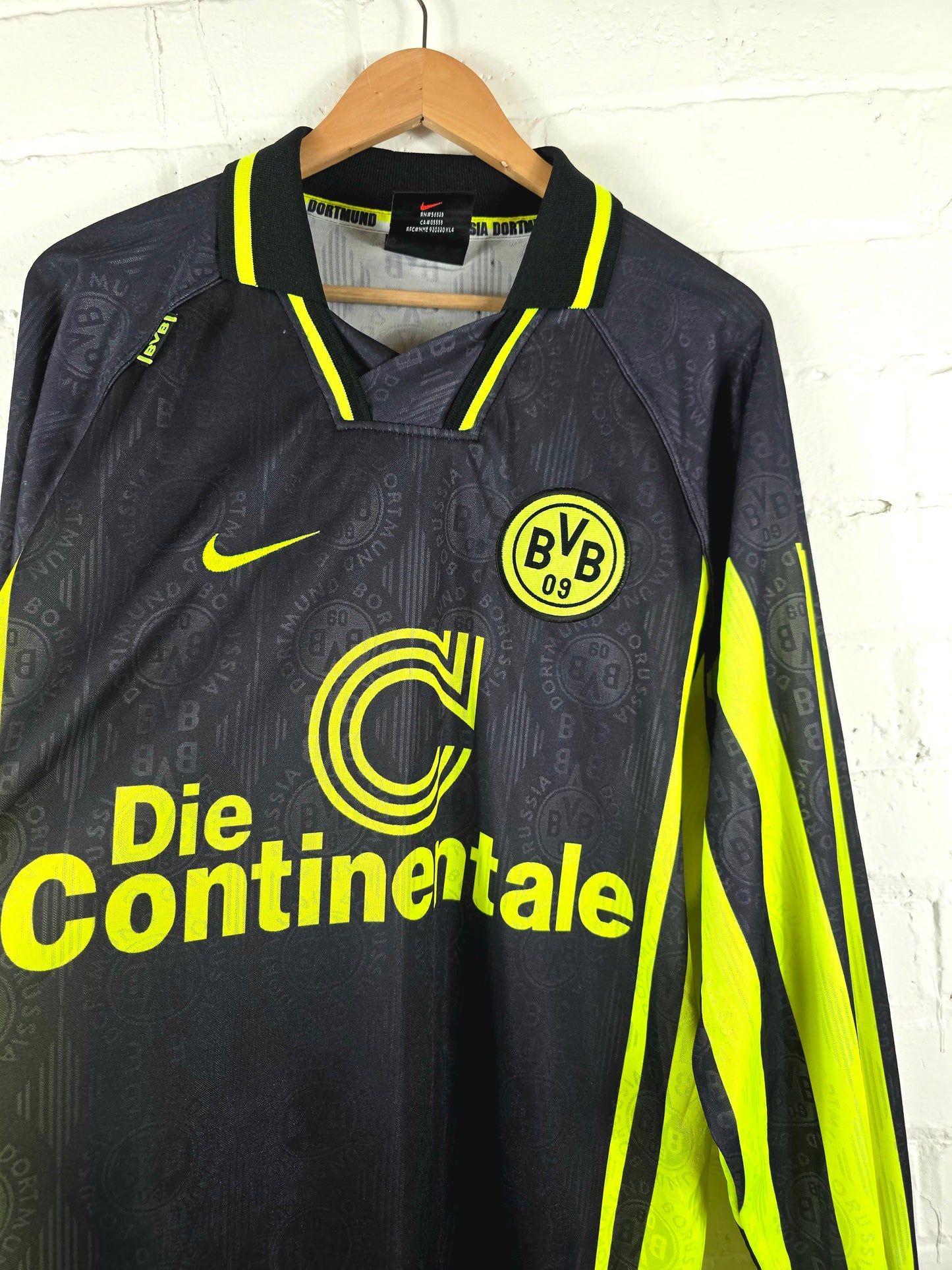 Nike Borussia Dortmund 1996/97 'Moller 10' Long Sleeve Away Shirt XXL