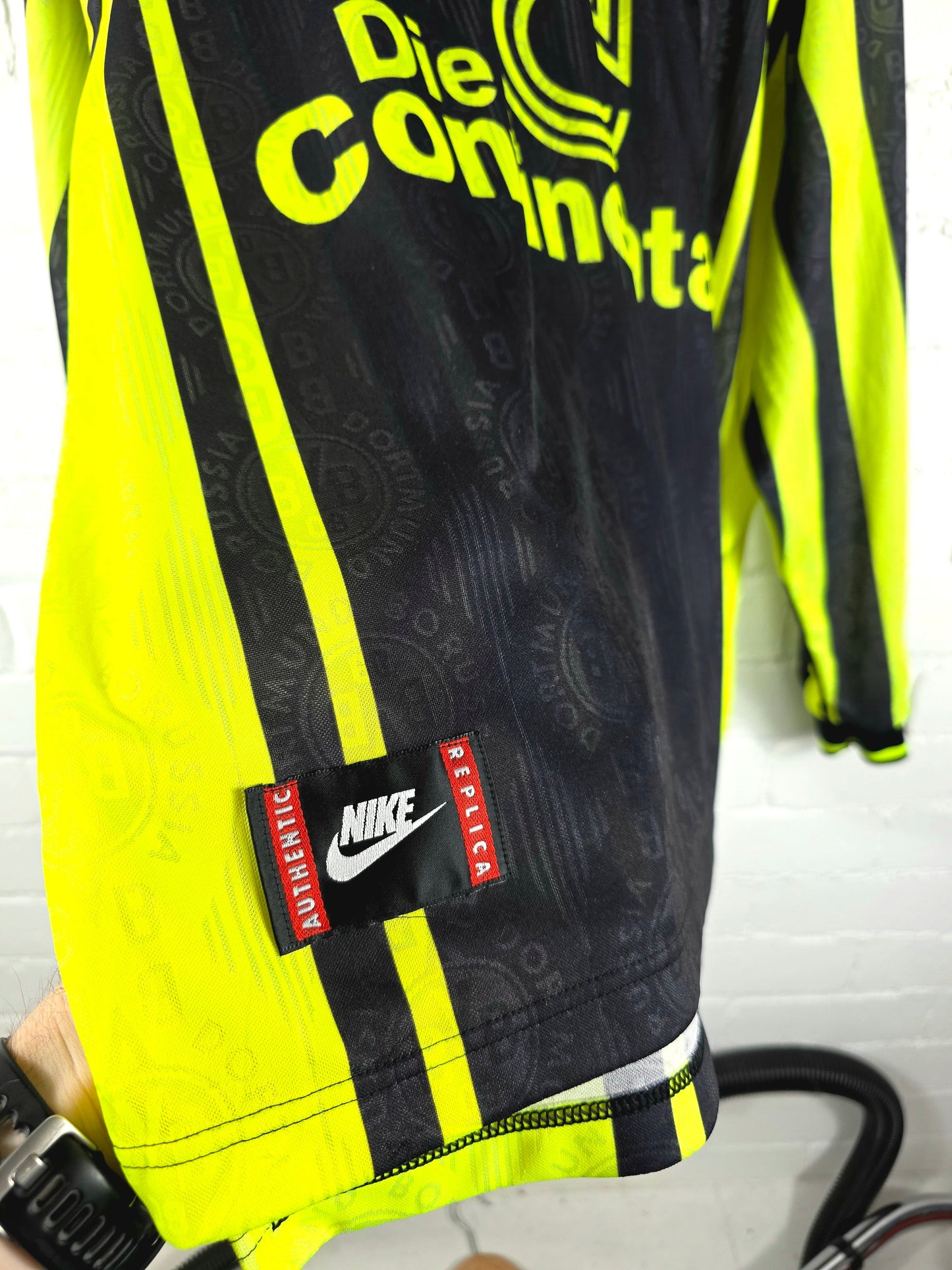 Nike Borussia Dortmund 1996/97 'Moller 10' Long Sleeve Away Shirt XXL