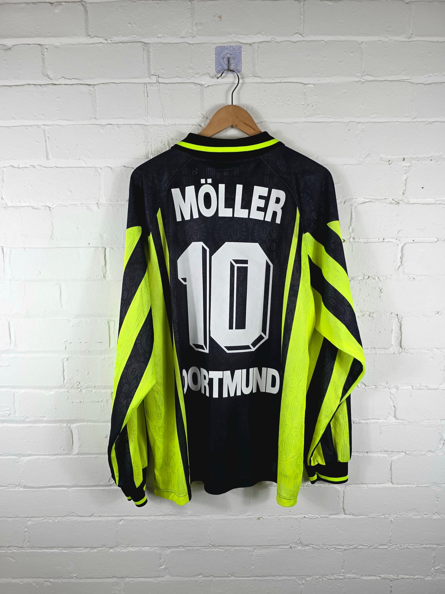 Nike Borussia Dortmund 1996/97 'Moller 10' Long Sleeve Away Shirt XXL