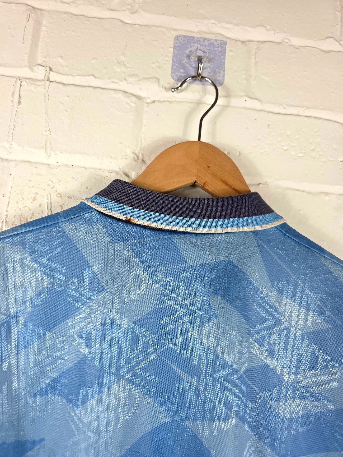 Umbro Manchester City 1991/93 Home Shirt Large