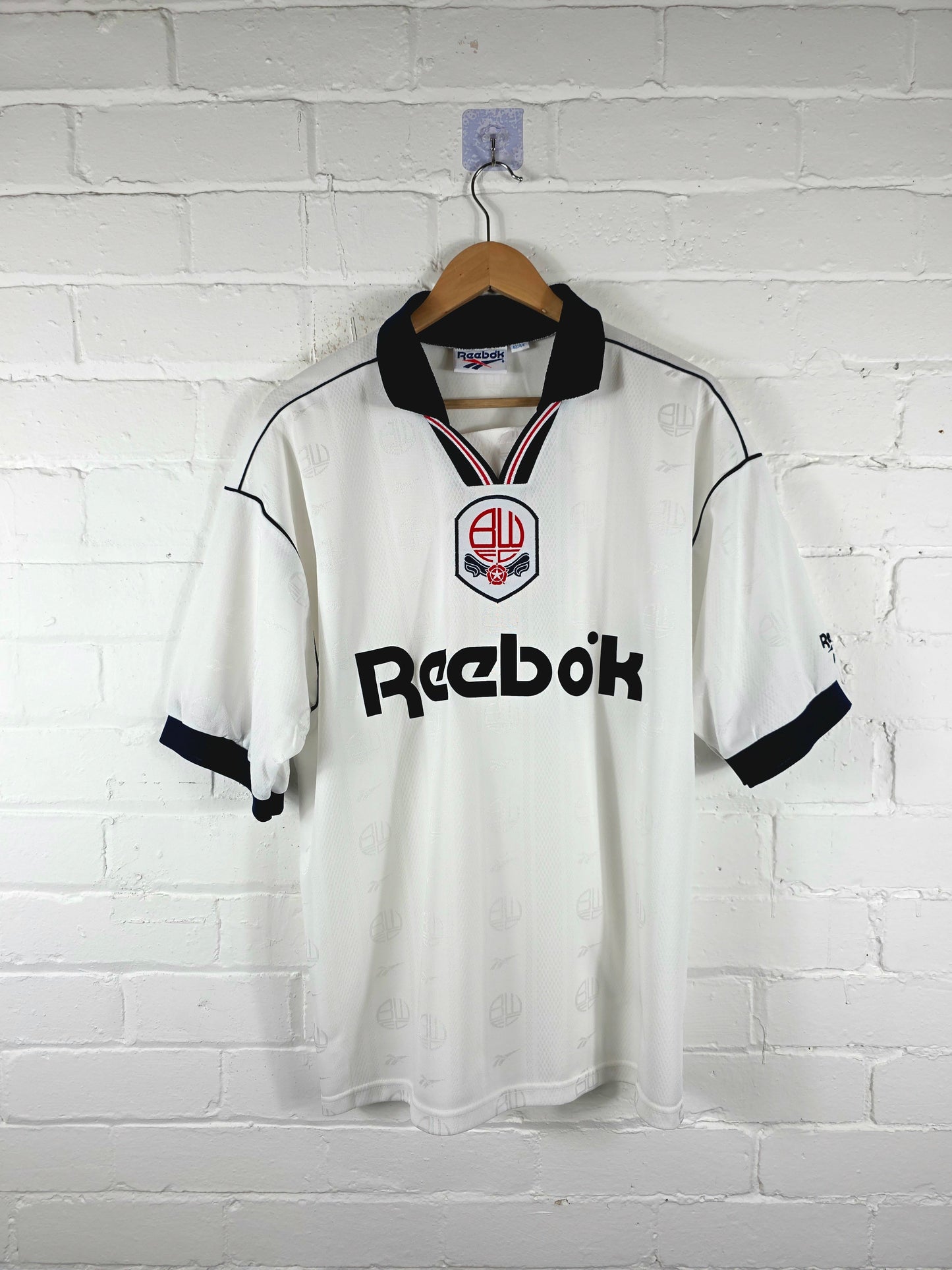 Reebok Bolton Wanderers 1995/97 Home Shirt Large