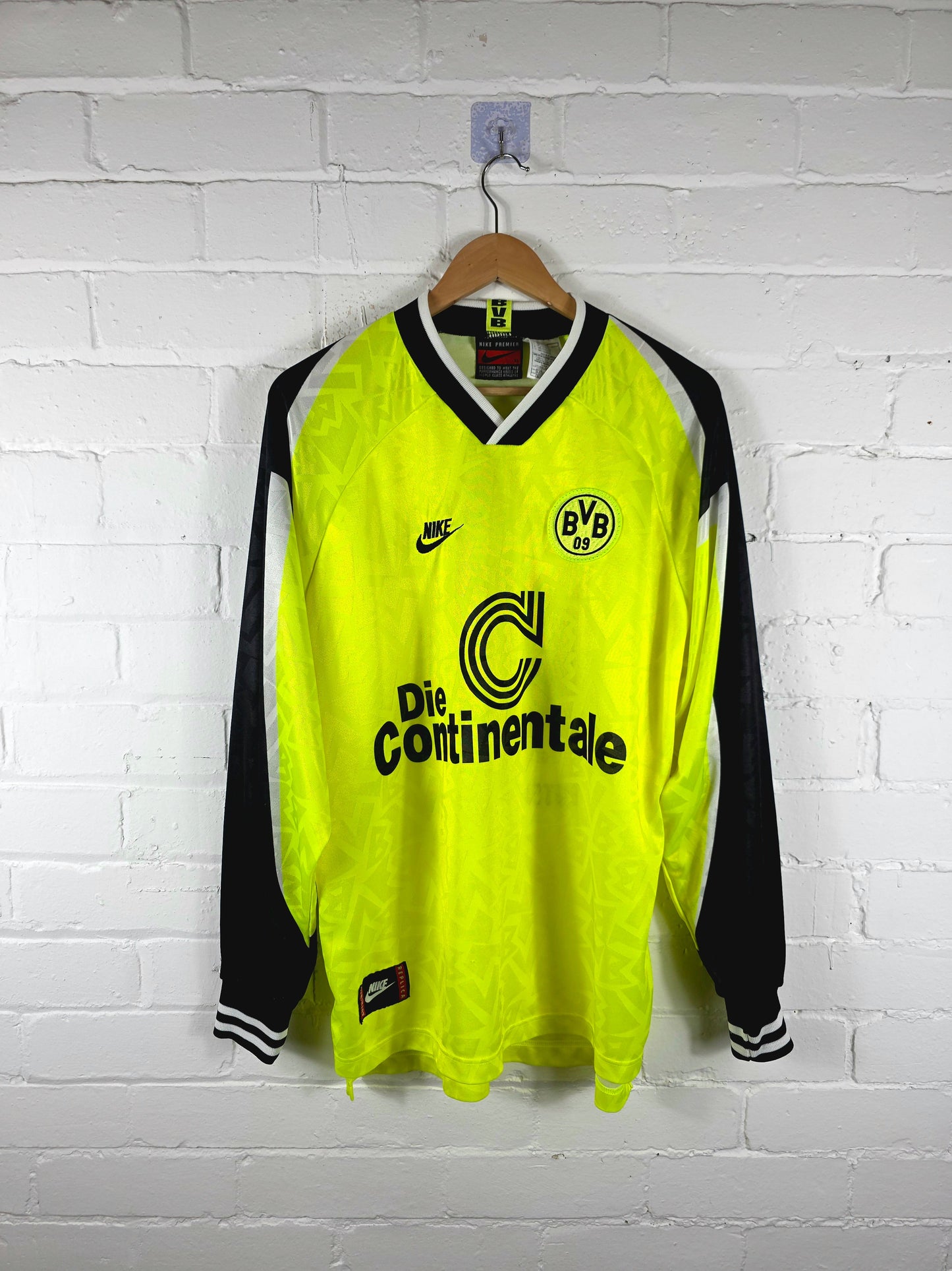 Nike Borussia Dortmund 1995/96 Long Sleeve Home Shirt XL