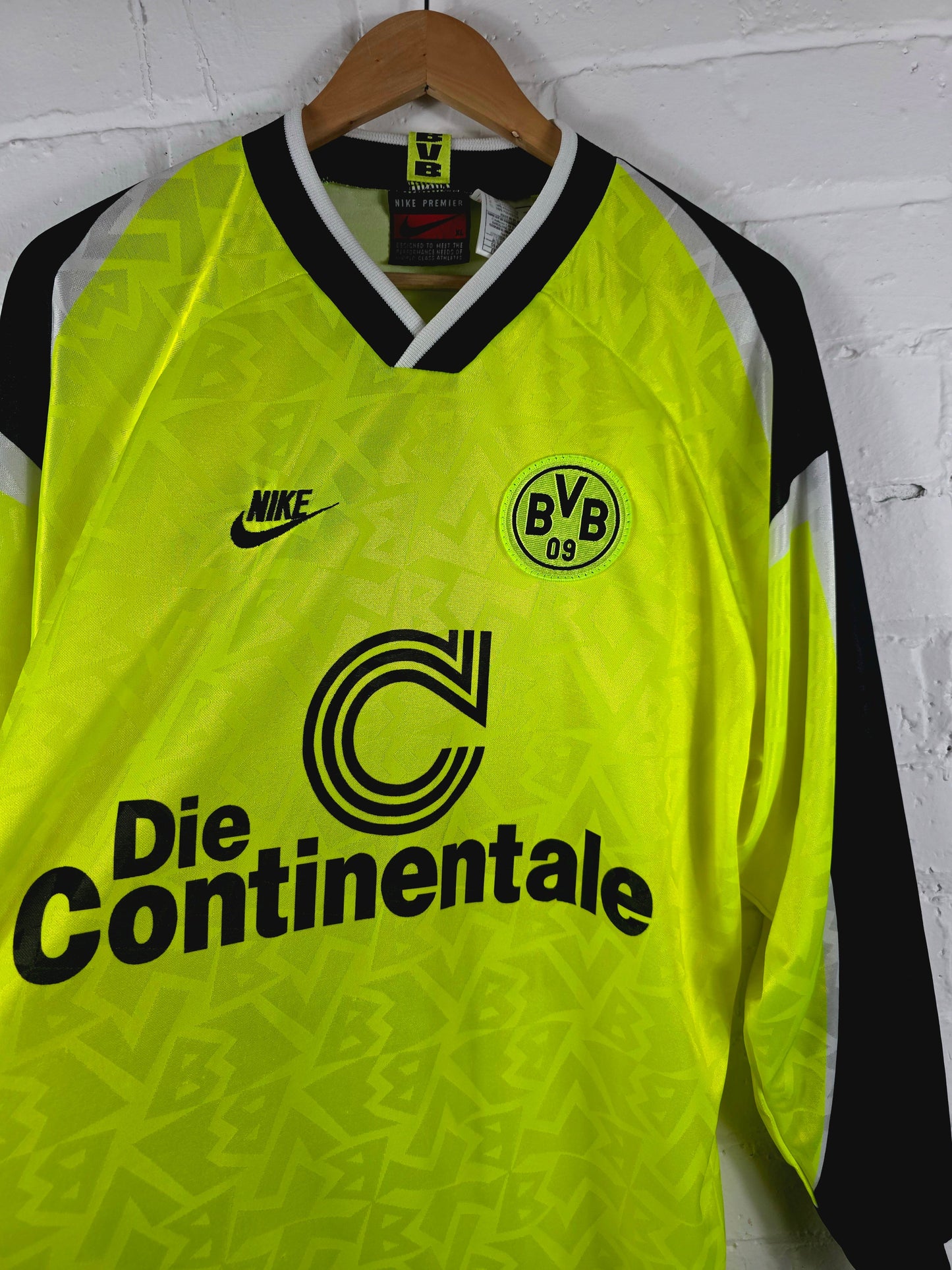 Nike Borussia Dortmund 1995/96 Long Sleeve Home Shirt XL