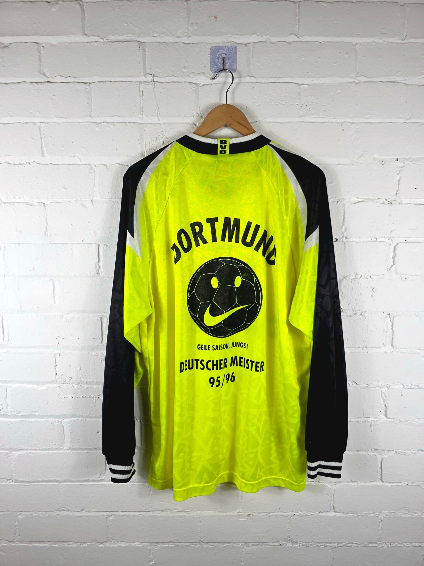 Nike Borussia Dortmund 1995/96 Long Sleeve Home Shirt XL