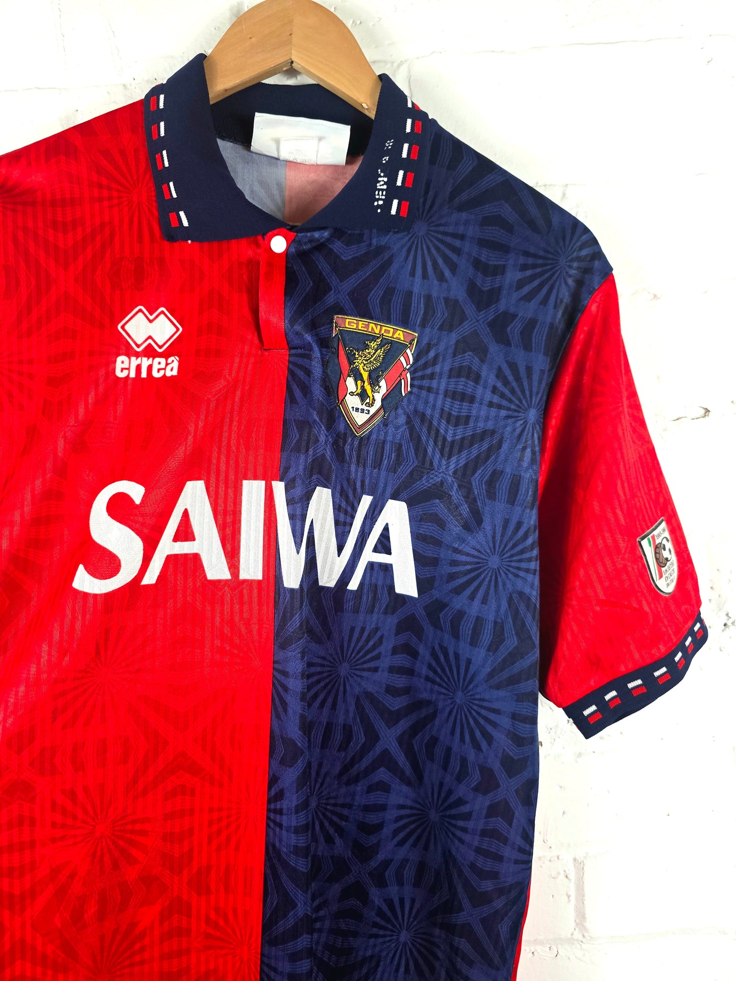 Errea Genoa 1992/94 Home Shirt Large