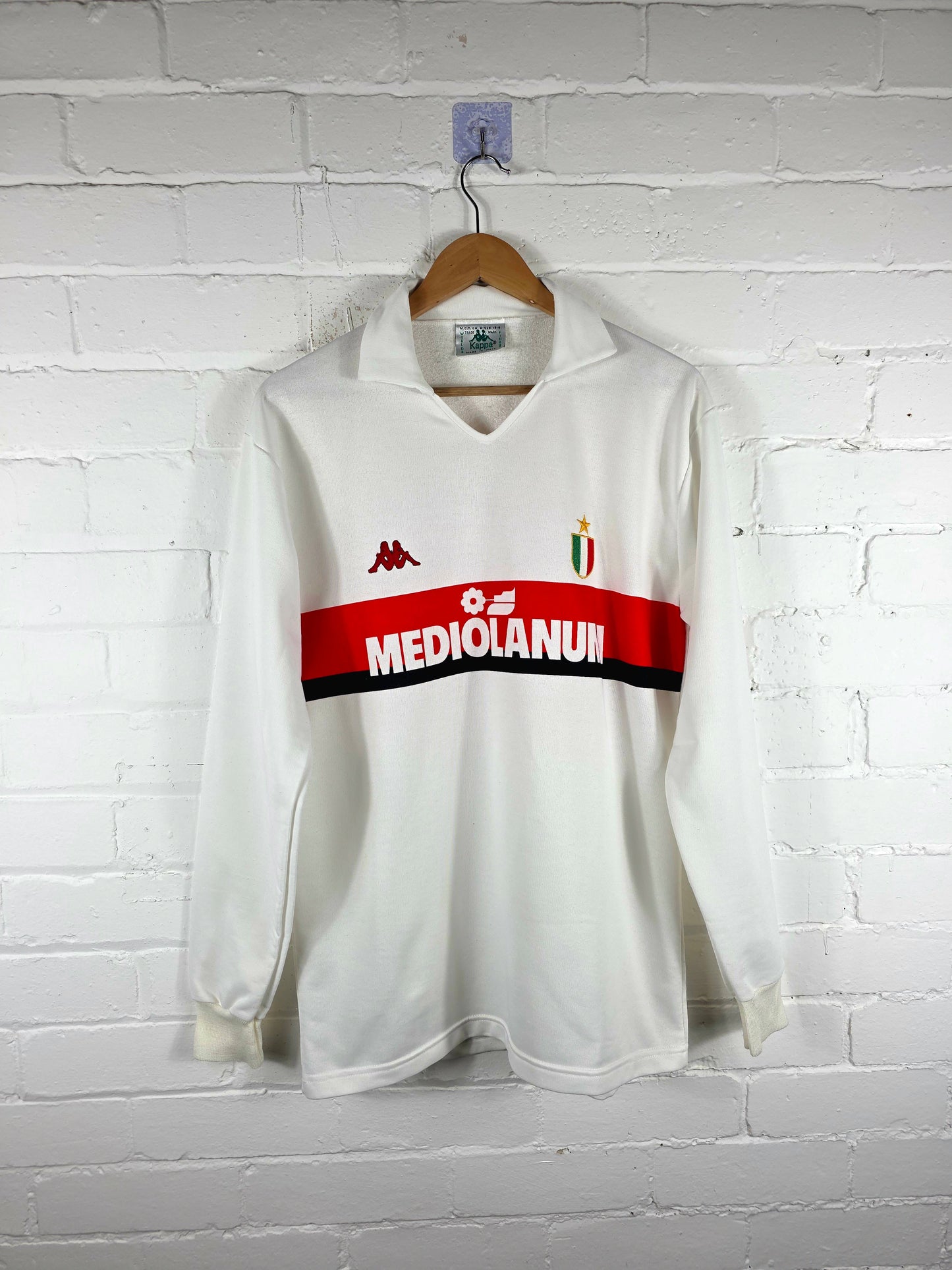 Kappa AC Milan 1988/1989 '10 (Gullit)' Long Sleeve Away Shirt XL