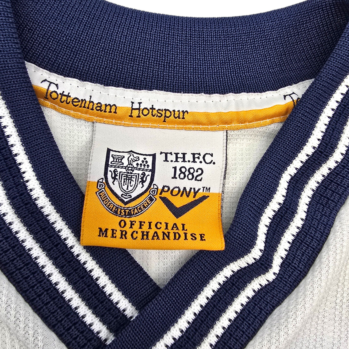 1997/99 Tottenham Hotspur Home Football Shirt (M) PONY #35 Berti