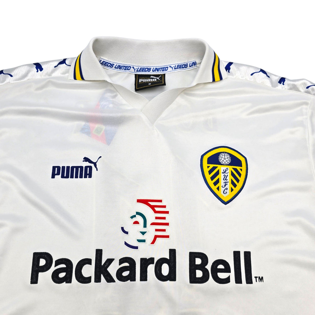 1998/00 Leeds United Home Football Shirt (M) Puma #11 Bowyer