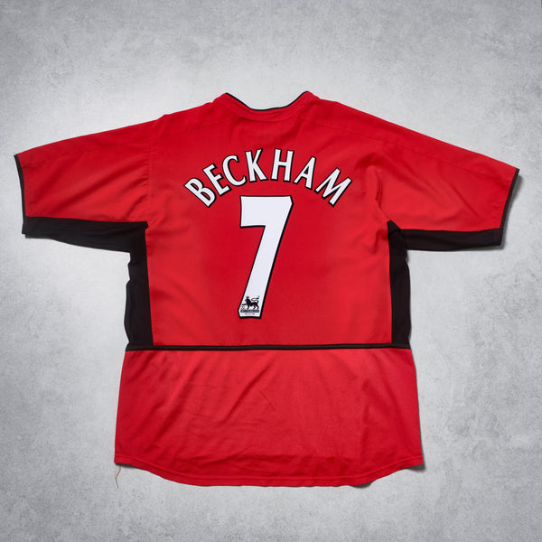 2002/04 Manchester United Home Shirt Nike Beckham (L/XL)