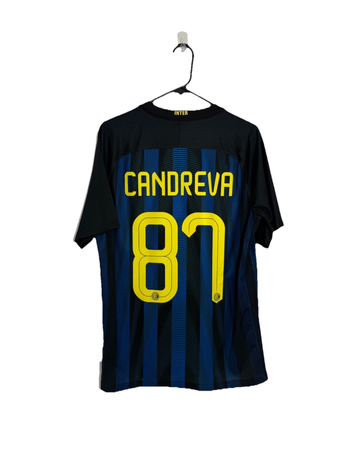 Inter Milan Candreva #87 2016/17 Home Medium Excellent Condition 776891-011