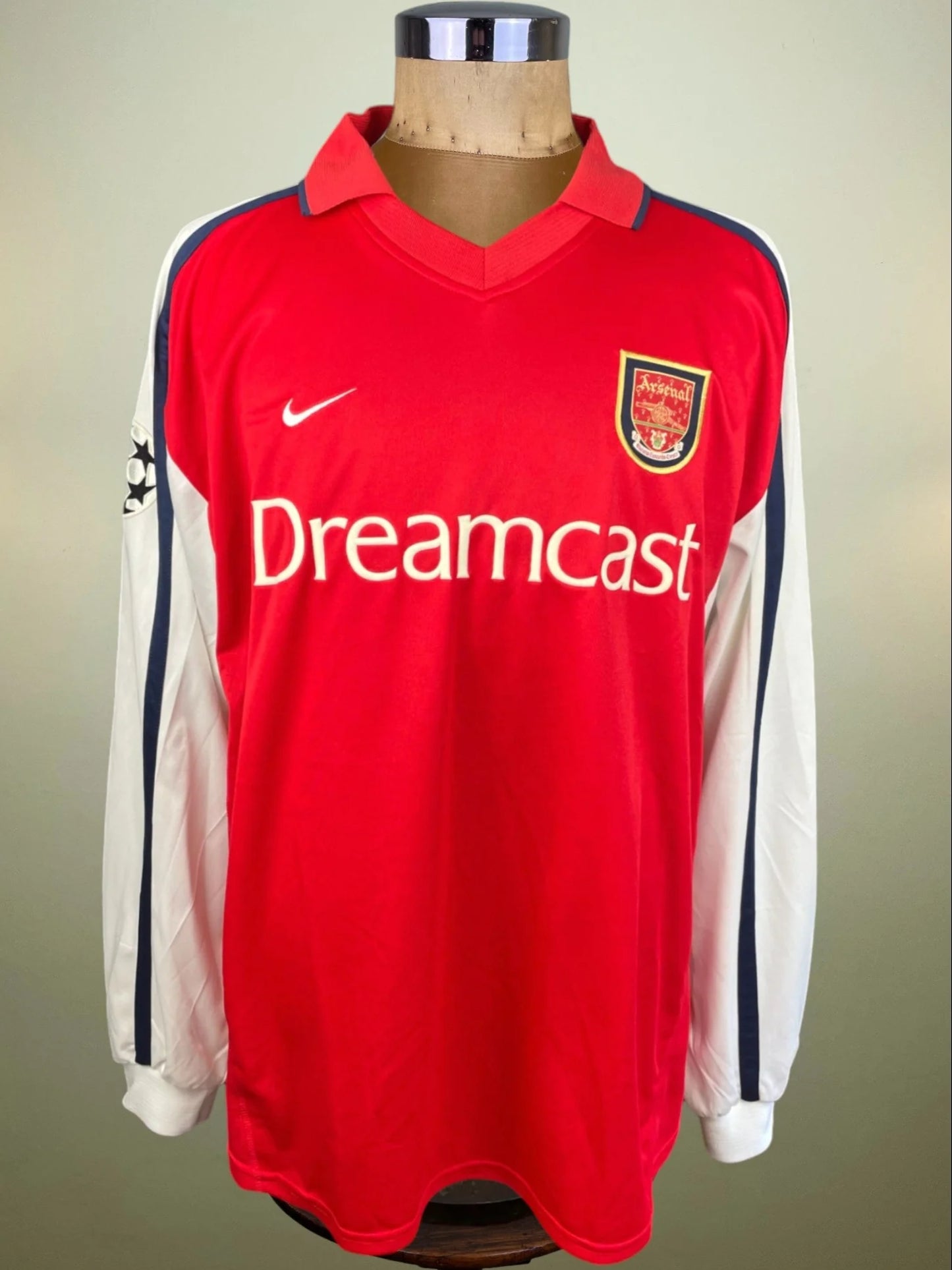 Match Shirt • Premier League Club • Arsenal • 2001 • Nike • Home • #25 • Nwankwo Kanu • vs Bayern Munich