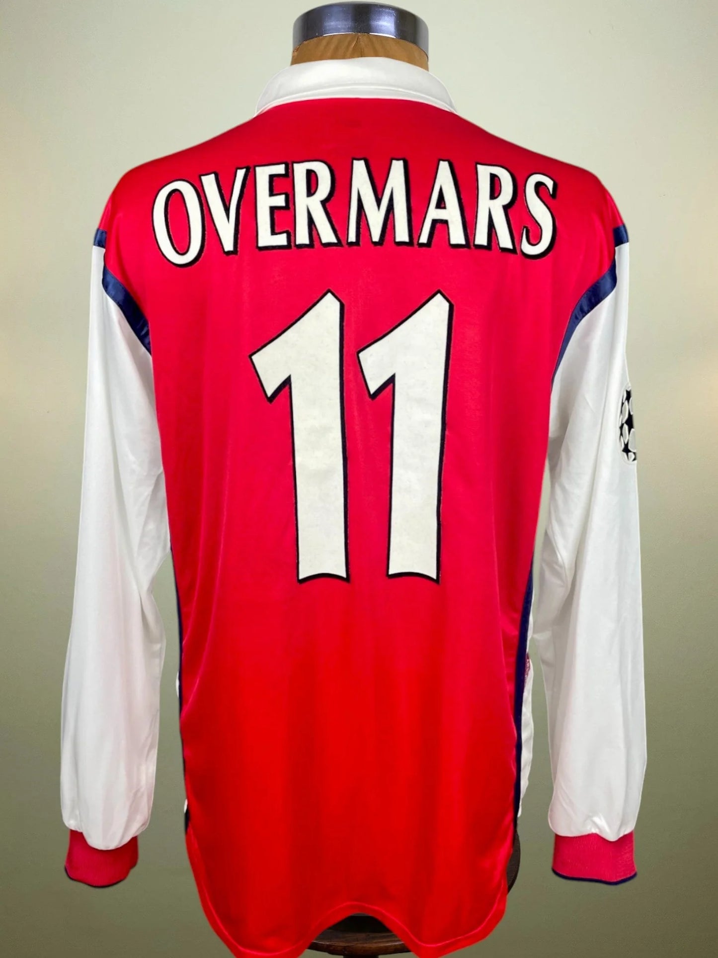 Match Shirt • Premier League Club • Arsenal • 1998 • Nike • Home • #11 • Marc Overmars • Match Worn • Champions League