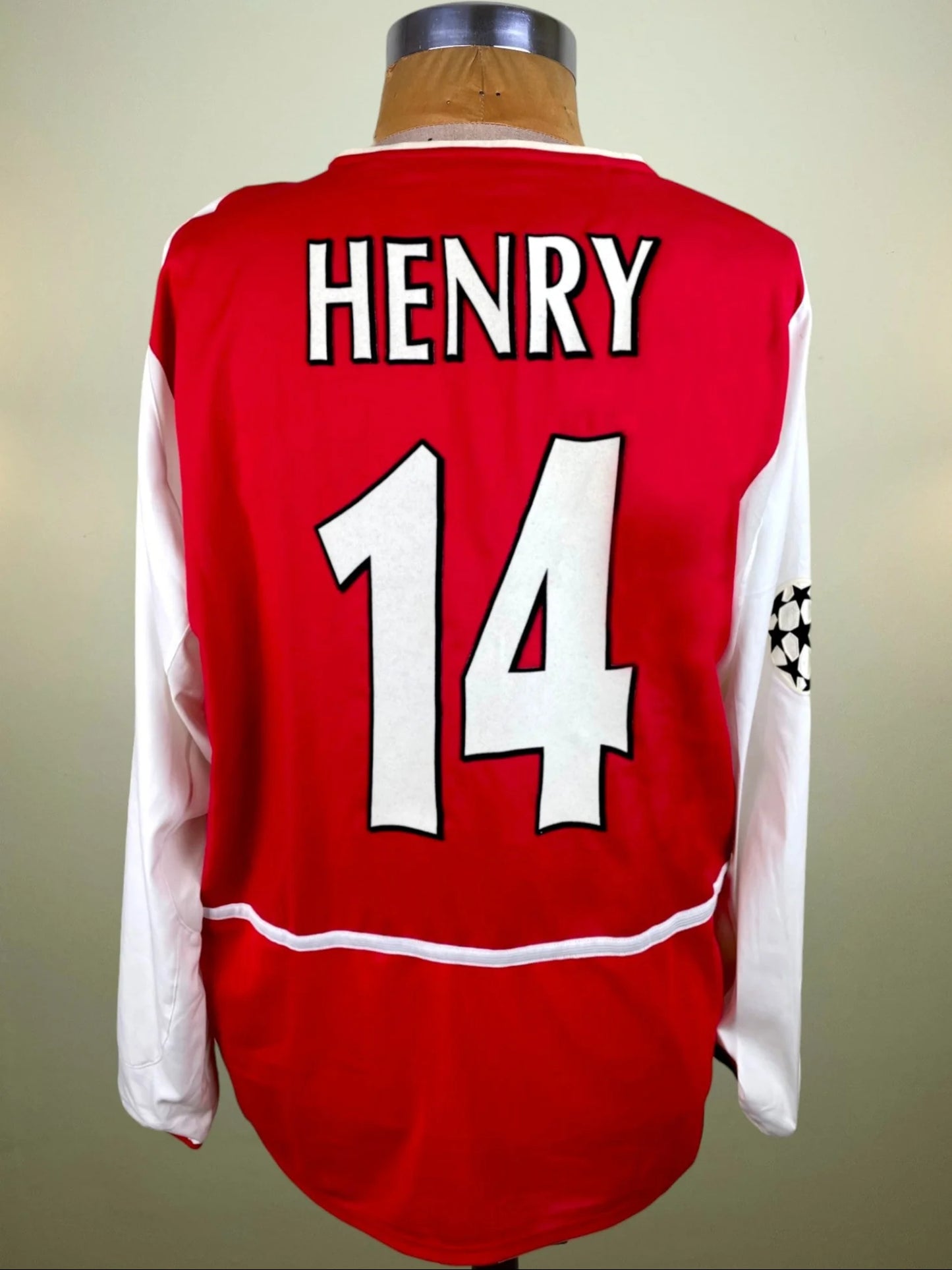 Match Shirt • Premier League Club • Arsenal • 2003 • Nike • Home • #14 • Thierry Henry • vs Ajax • Champions League