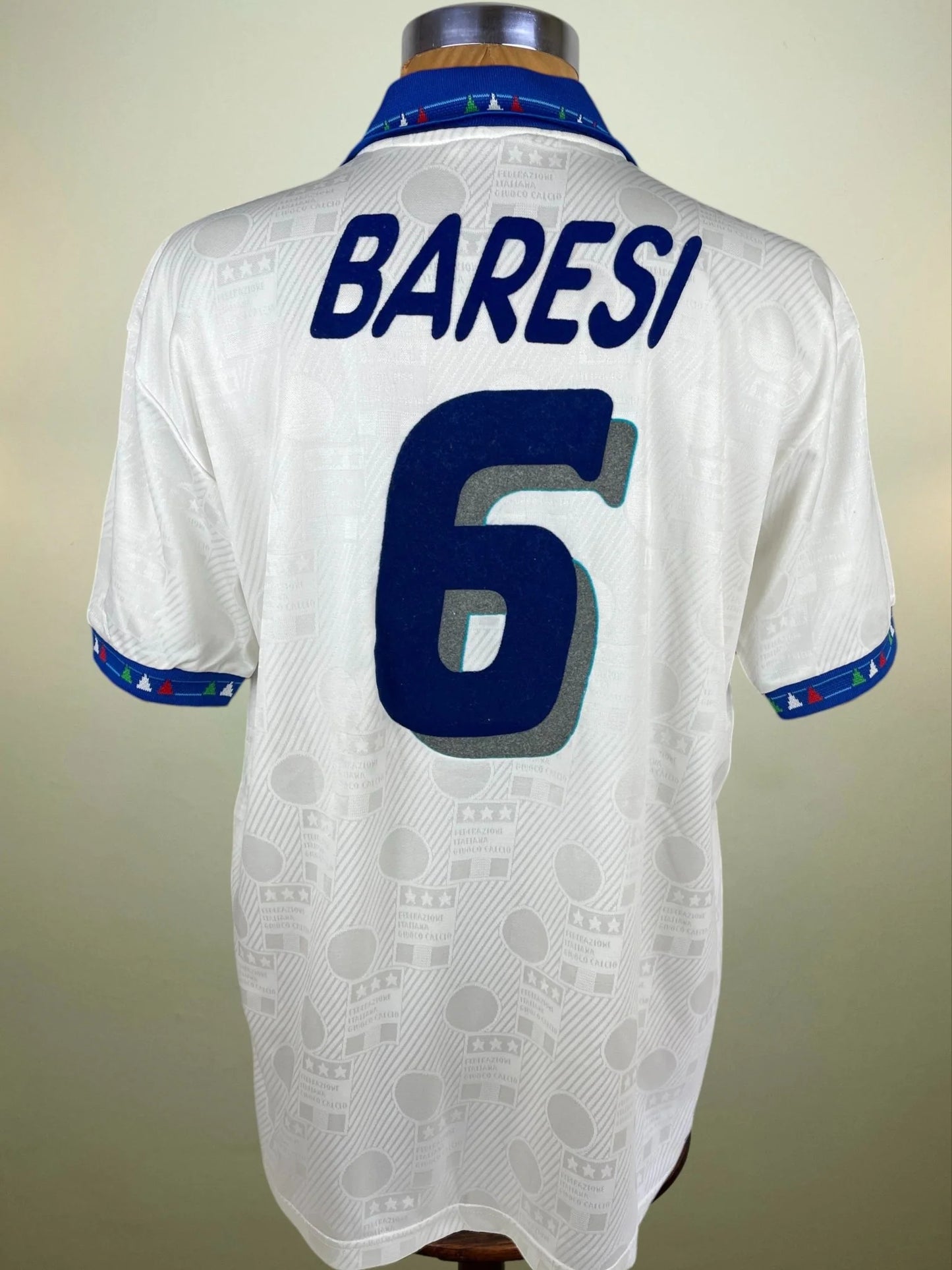 Match Shirt • National • Italia • 1994 • Diadora • Home • #6 • WC 94 • Franco Baresi