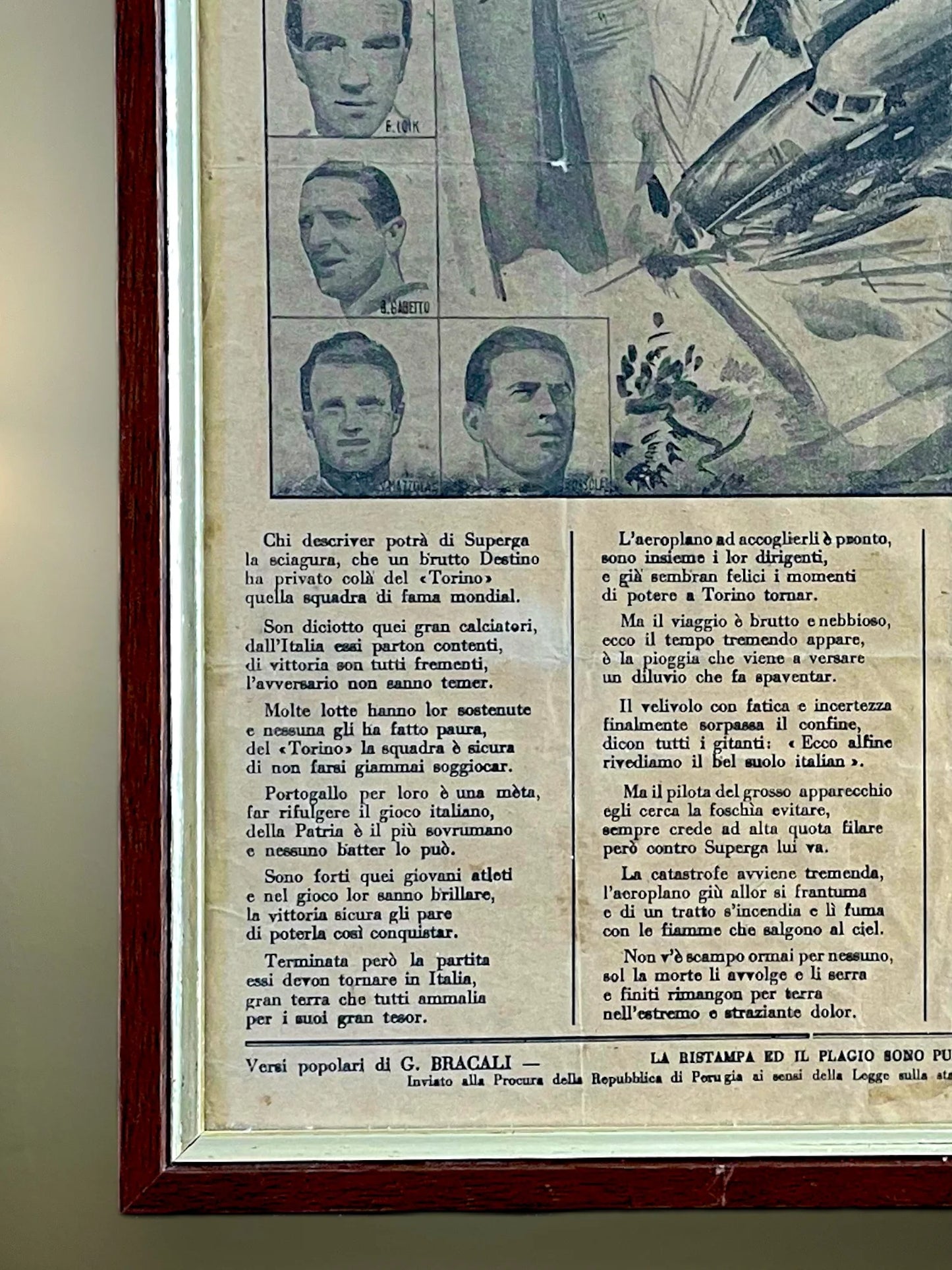 Store Memorabilia • Newspaper • Torino • 1949 • Superga Air Disaster Newspaper Tribute