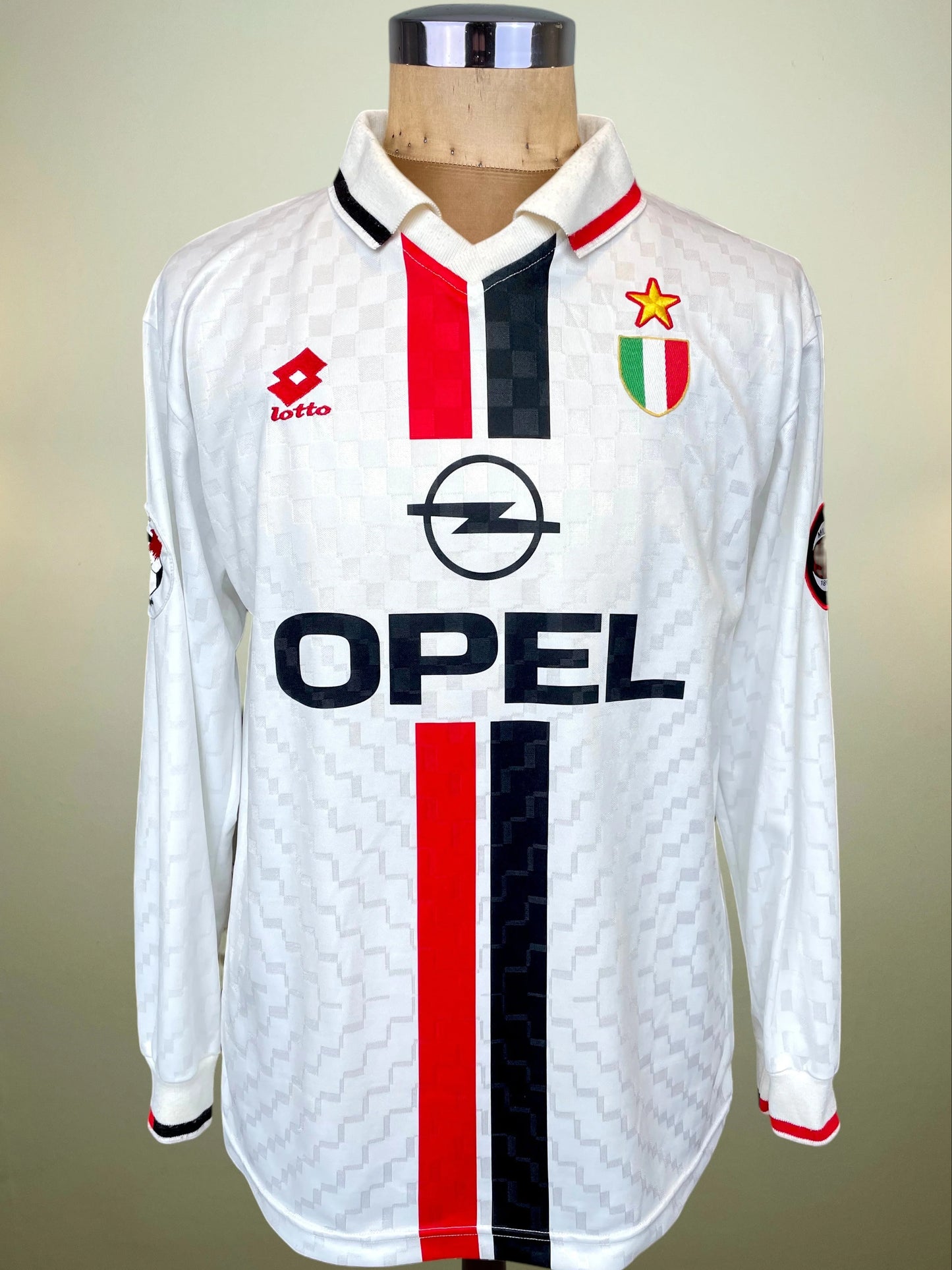 Match Shirt • Club • AC Milan • 1996 • Lotto • Away • #6 • Franco Baresi • Match Worn • Signed