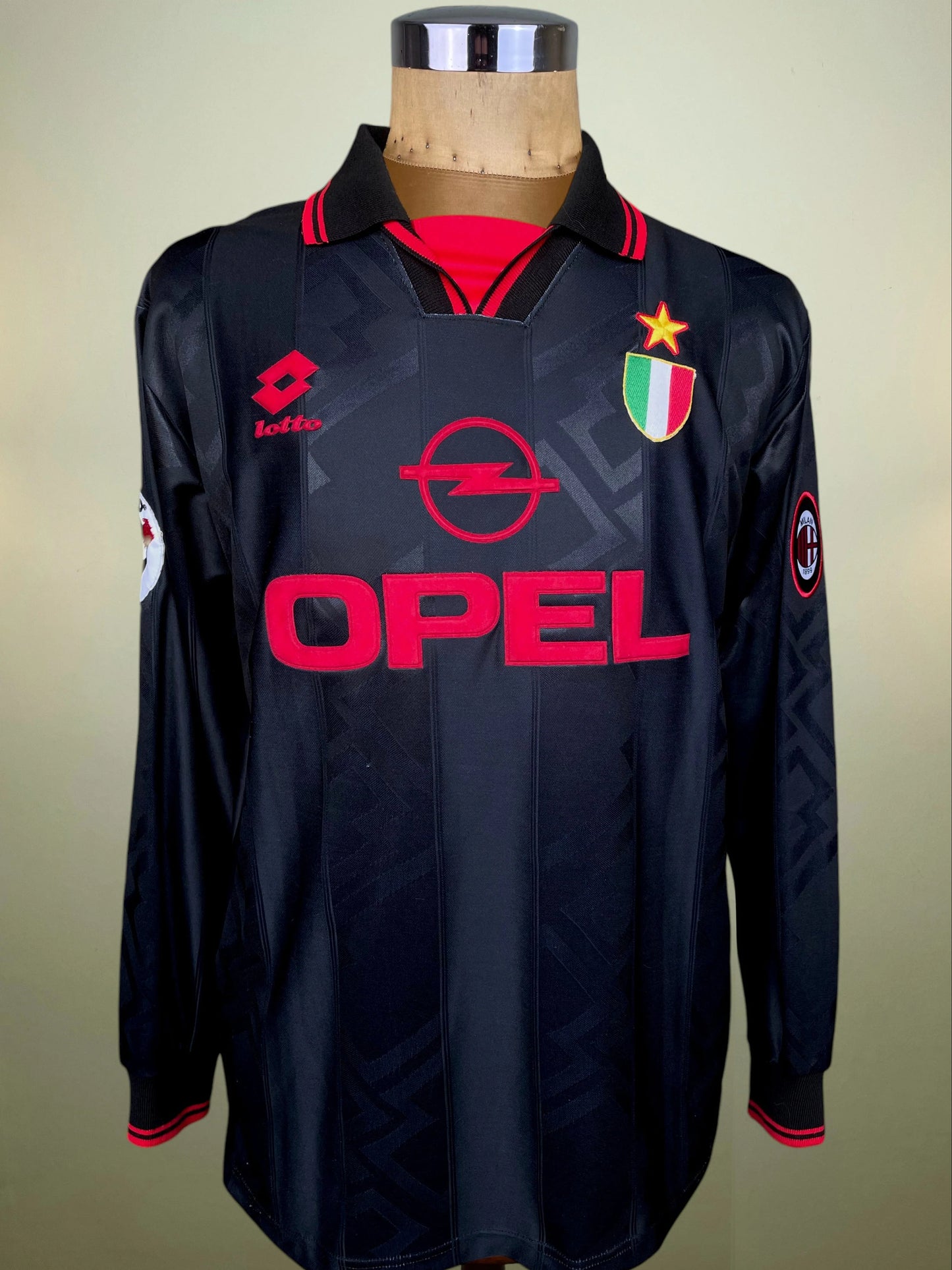 Match Shirt • Club • AC Milan • 1996 • Lotto • Third • #13 • Francesco Coco • Match Worn