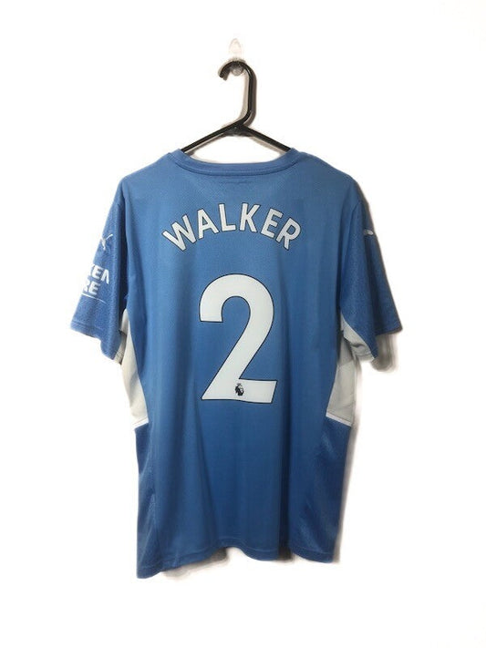 Manchester City Walker #2 2021/22 Large Home Shirt Excellent Condition 759202-01