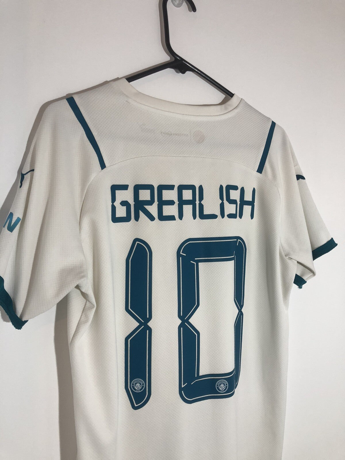 Manchester City Grealish #10 2021/22 Medium Away Excellent Condition 759211-02