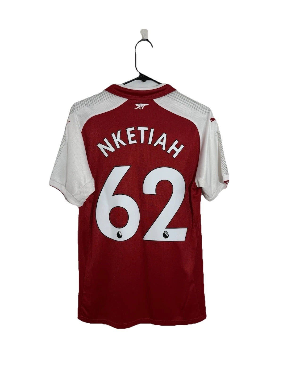 Arsenal Nketiah #62 2017/18 Small Home Shirt Puma Excellent Condition 751509