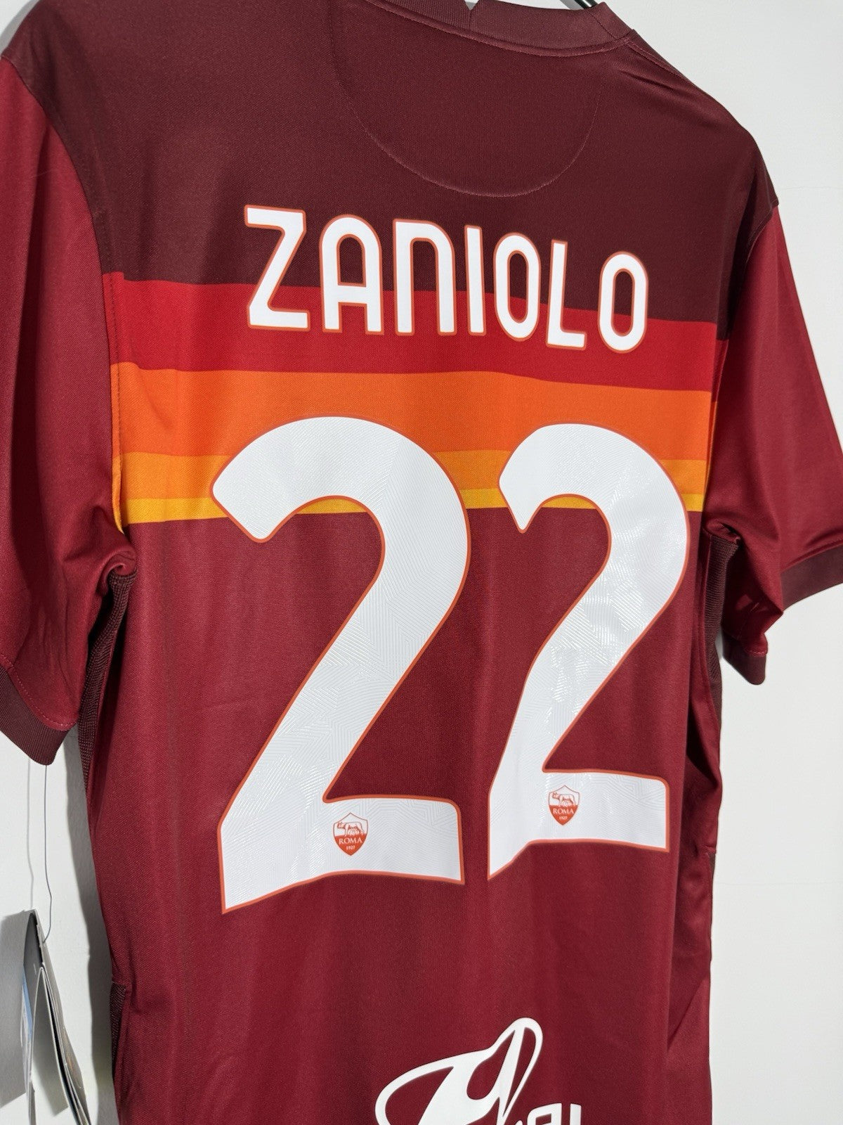 AS Roma Zaniolo #22 2020/21 Home Medium Shirt Nike BNWT CD4248-614