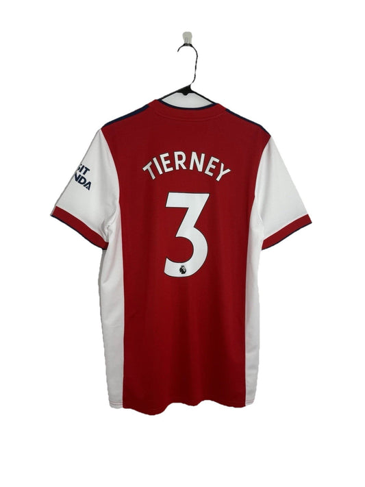 Arsenal Tierney #3 2021/22 Large Home Shirt Adidas Excellent Condition GM0217