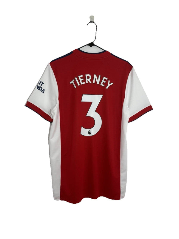 Arsenal Tierney #3 2021/22 Large Home Shirt Adidas Excellent Condition GM0217